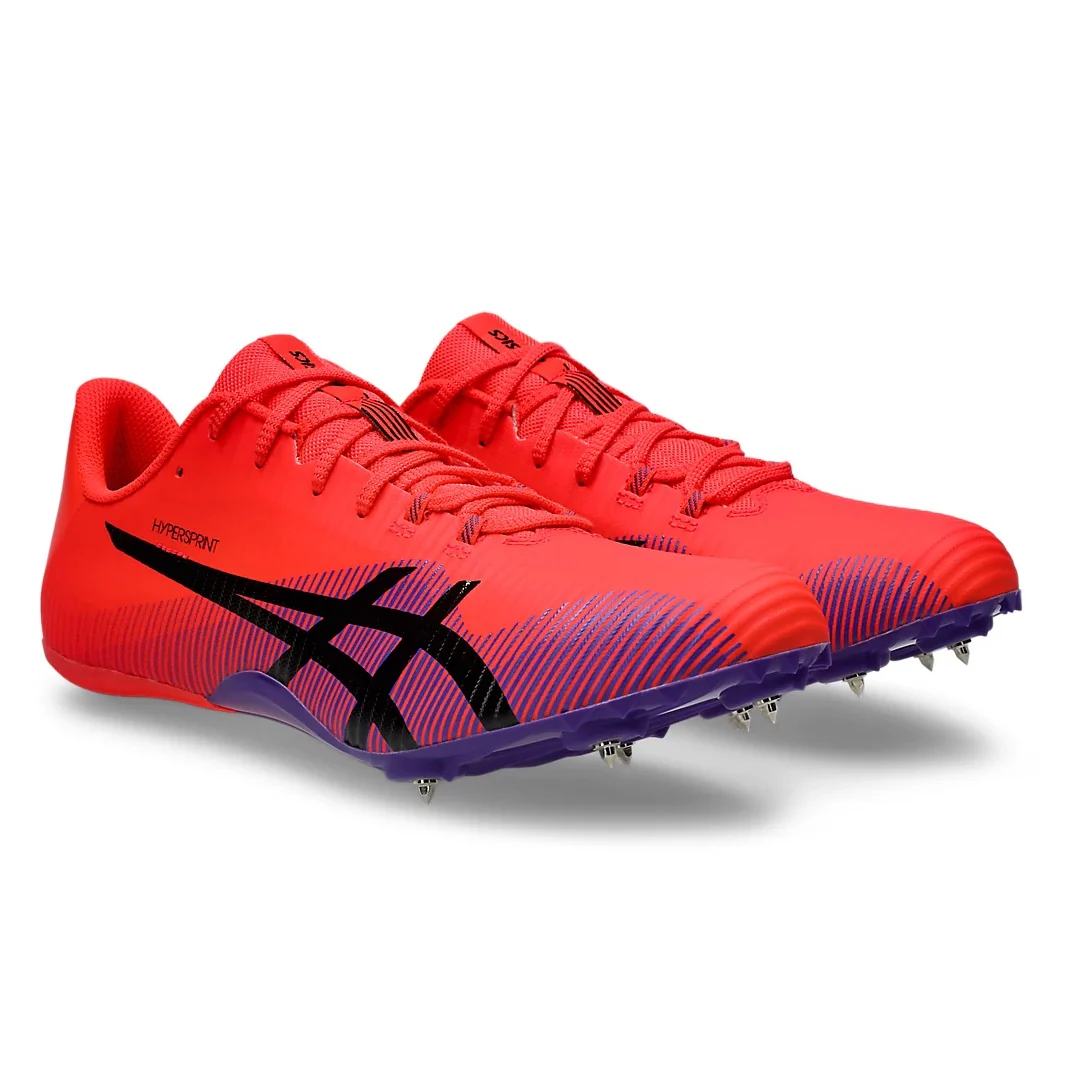 Asics Hyper Sprint 8 Spikes | Flash Red / Black | Unisex - Ekiden Sports