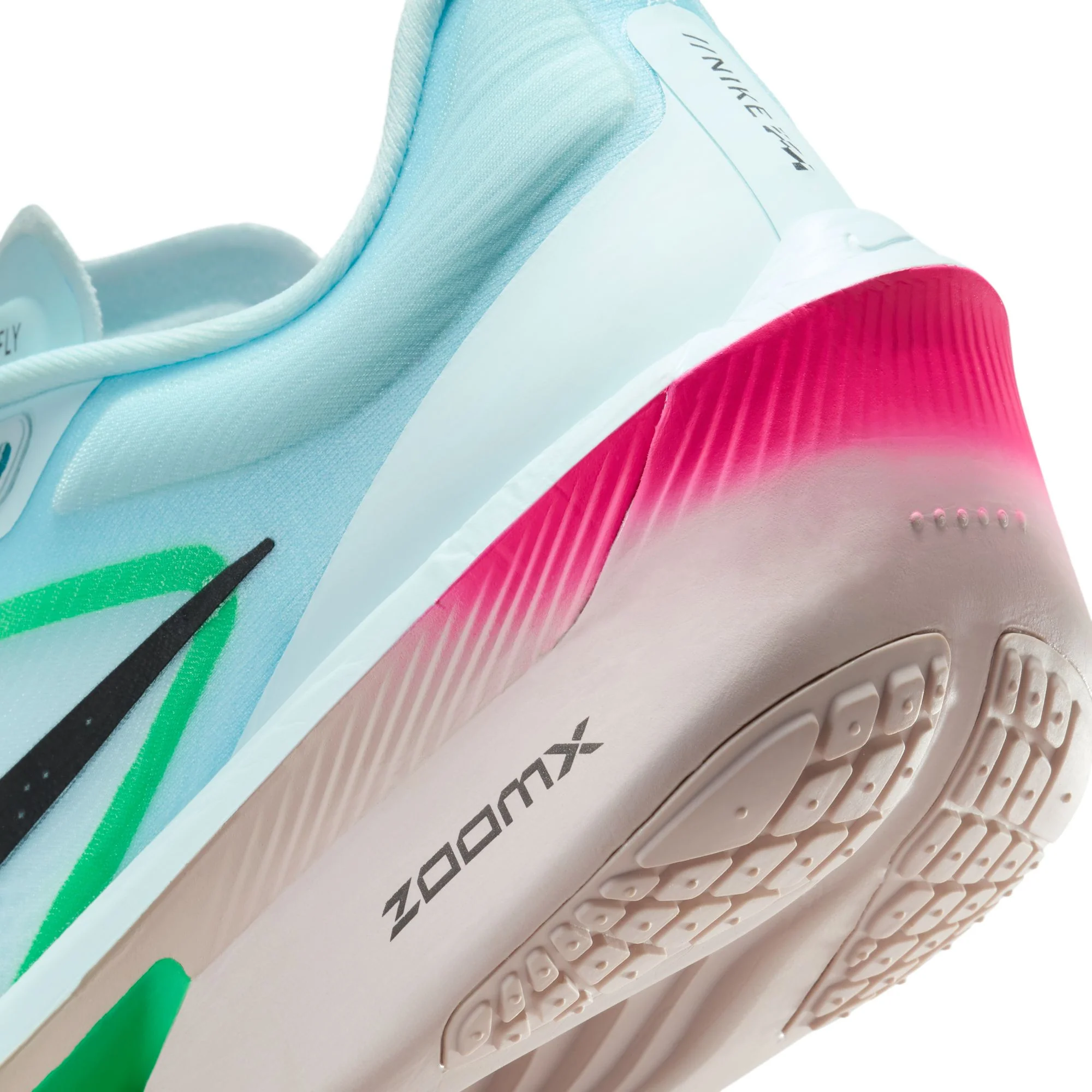 Nike Zoom Fly 6 | Glacier Ice / Hyper Pink / Green Shock / Black | Mens - Ekiden Sports