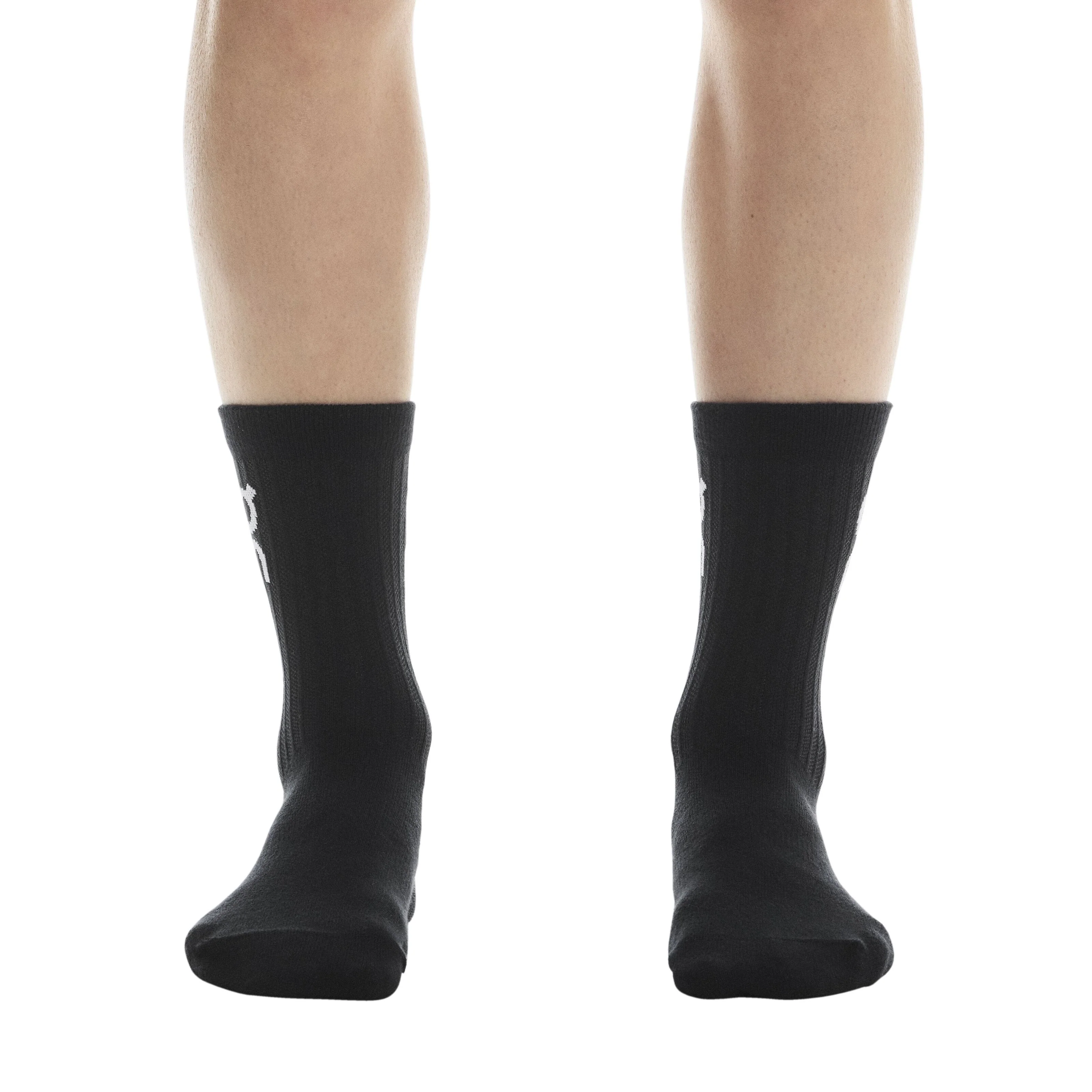 On Logo Sock High 3 Pack | Black - Ekiden Sports