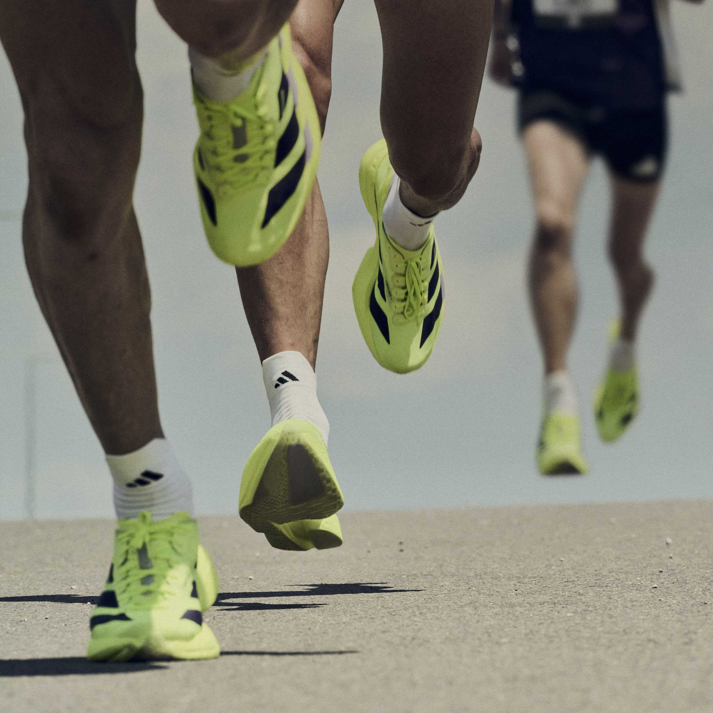 adidas Adizero Adios Pro 4 | Solar Yellow / Aurora Plum / Powder Plum | Mens - Ekiden Sports