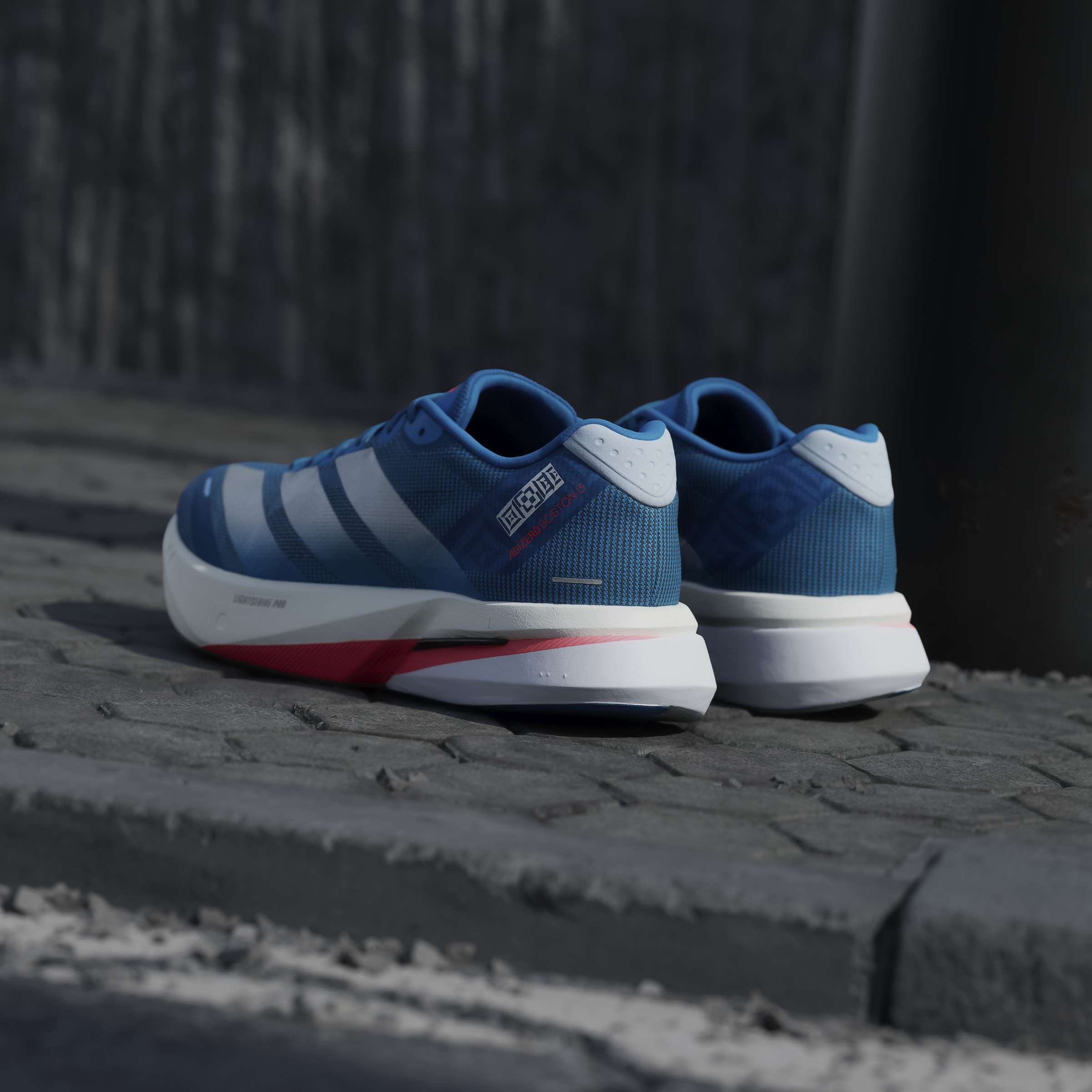 adidas Boston 13 | Solar Blue / Silver Metallic / Dark Solar Blue | Mens - Ekiden Sports