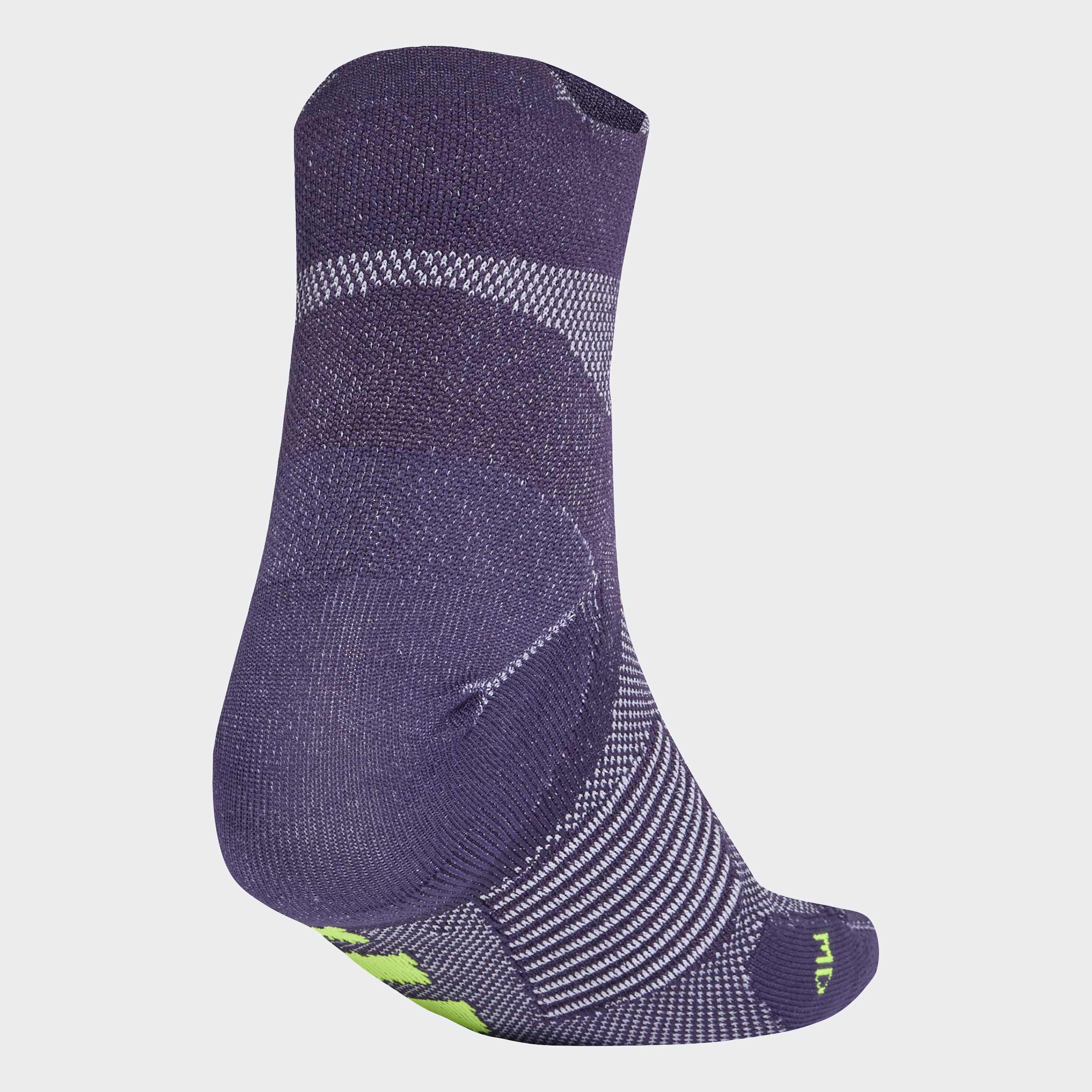 adidas Running x adizero Sock | Aurora Plum / White / Solar Yellow - Ekiden Sports