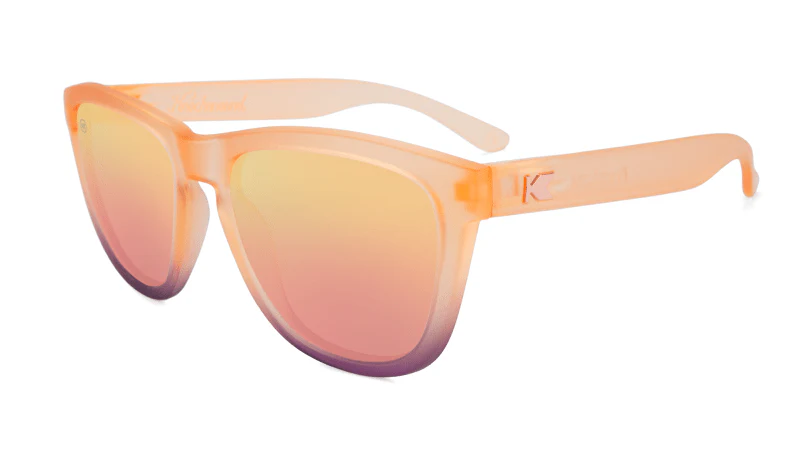Knockaround Sunglasses | Premiums | Frosted Rose Quartz Fade / Rose - Ekiden Sports