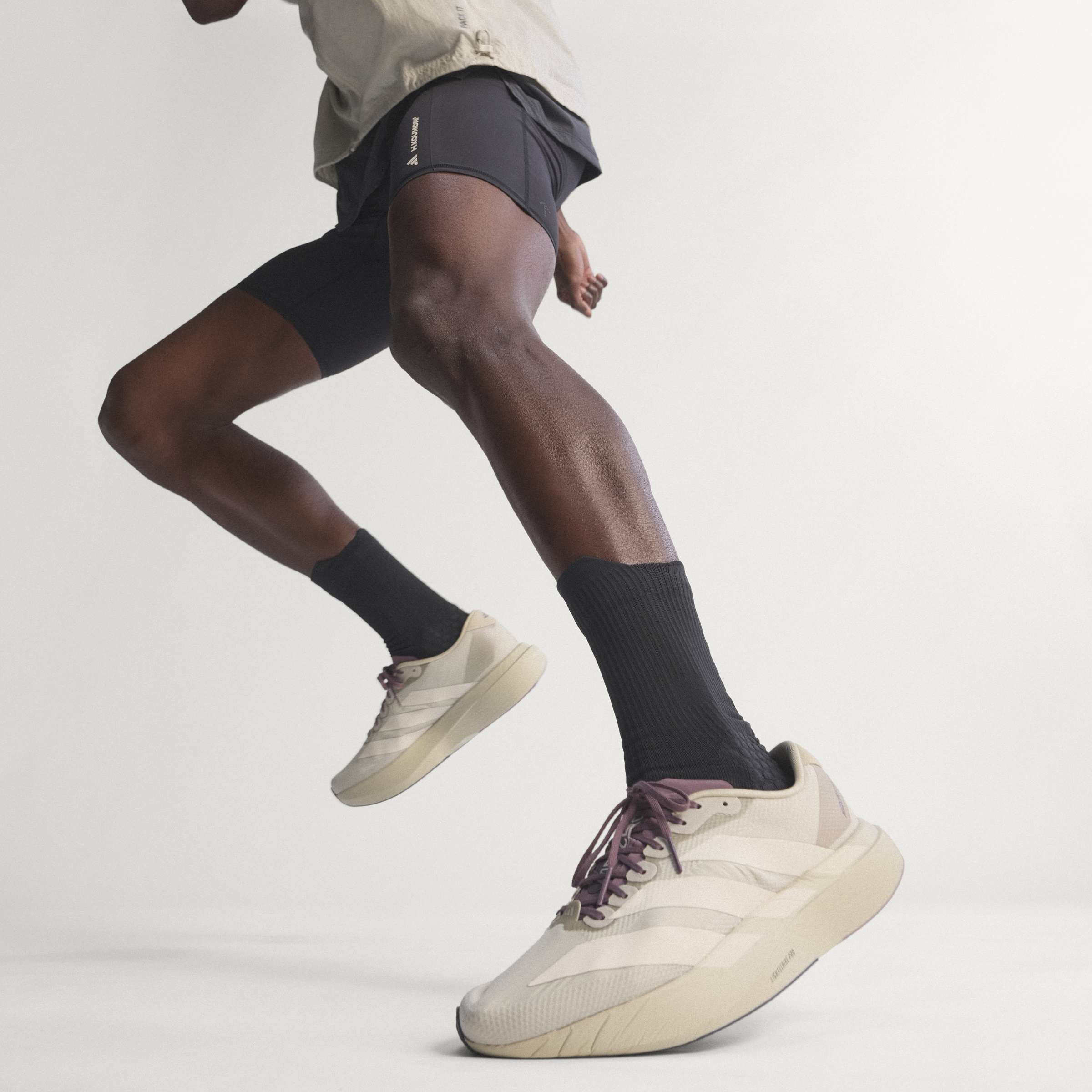 adidas Hermanos Koumori Socks | Black / Reflective Silver - Ekiden Sports