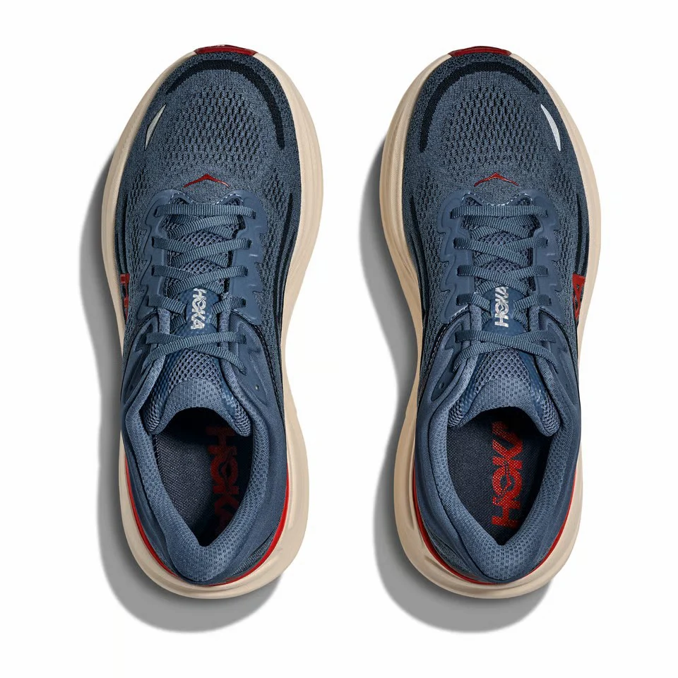 Hoka Bondi 9 | Thunder Cloud / Vermillion | Mens - Ekiden Sports