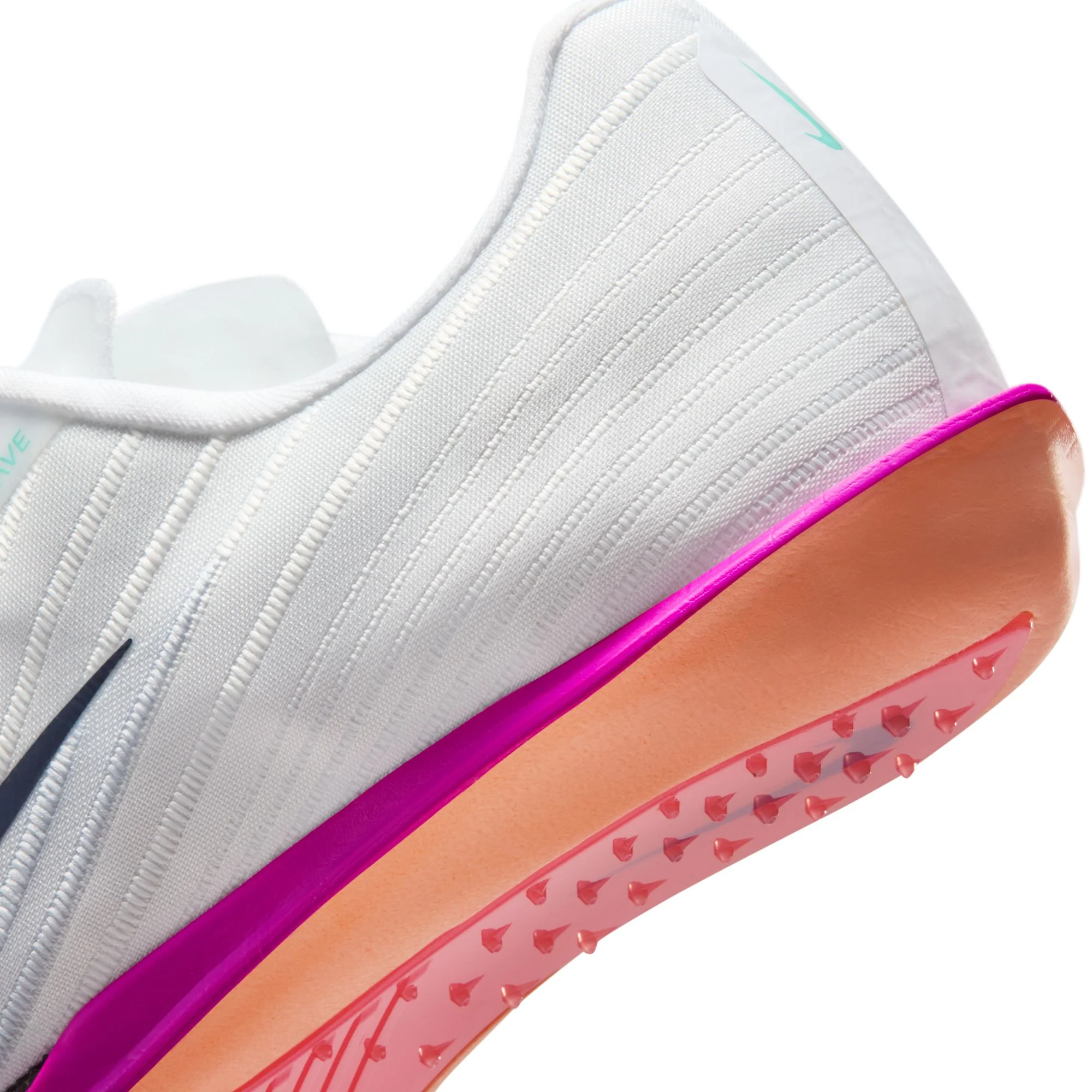 Nike Maxfly 2 Spikes | White / Bright Crimson / Hyper Turquoise / Obsidian | Unisex - Ekiden Sports
