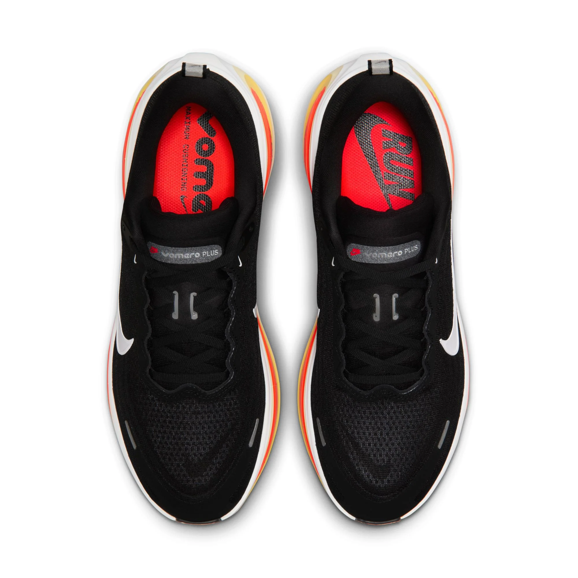 Nike Vomero Plus | Black / Bright Crimson / Sail / White | Mens - Ekiden Sports