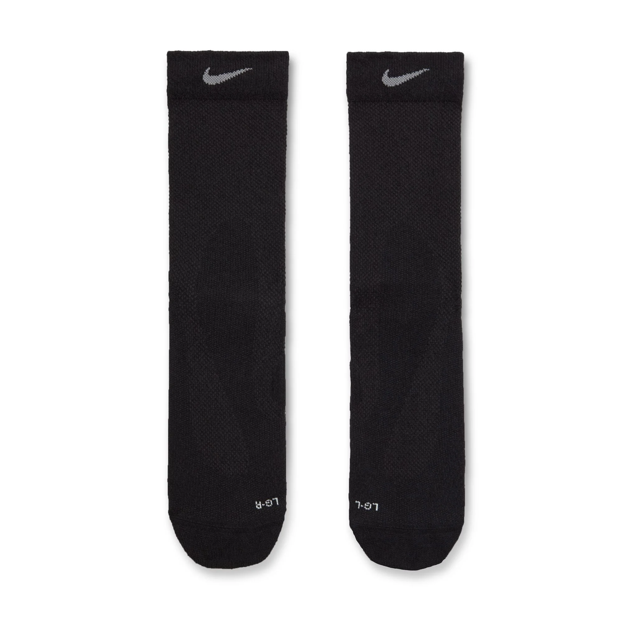 Nike Running Lightweight Sock | Crew Length | Black / Dark Smoke Grey - Ekiden Sports