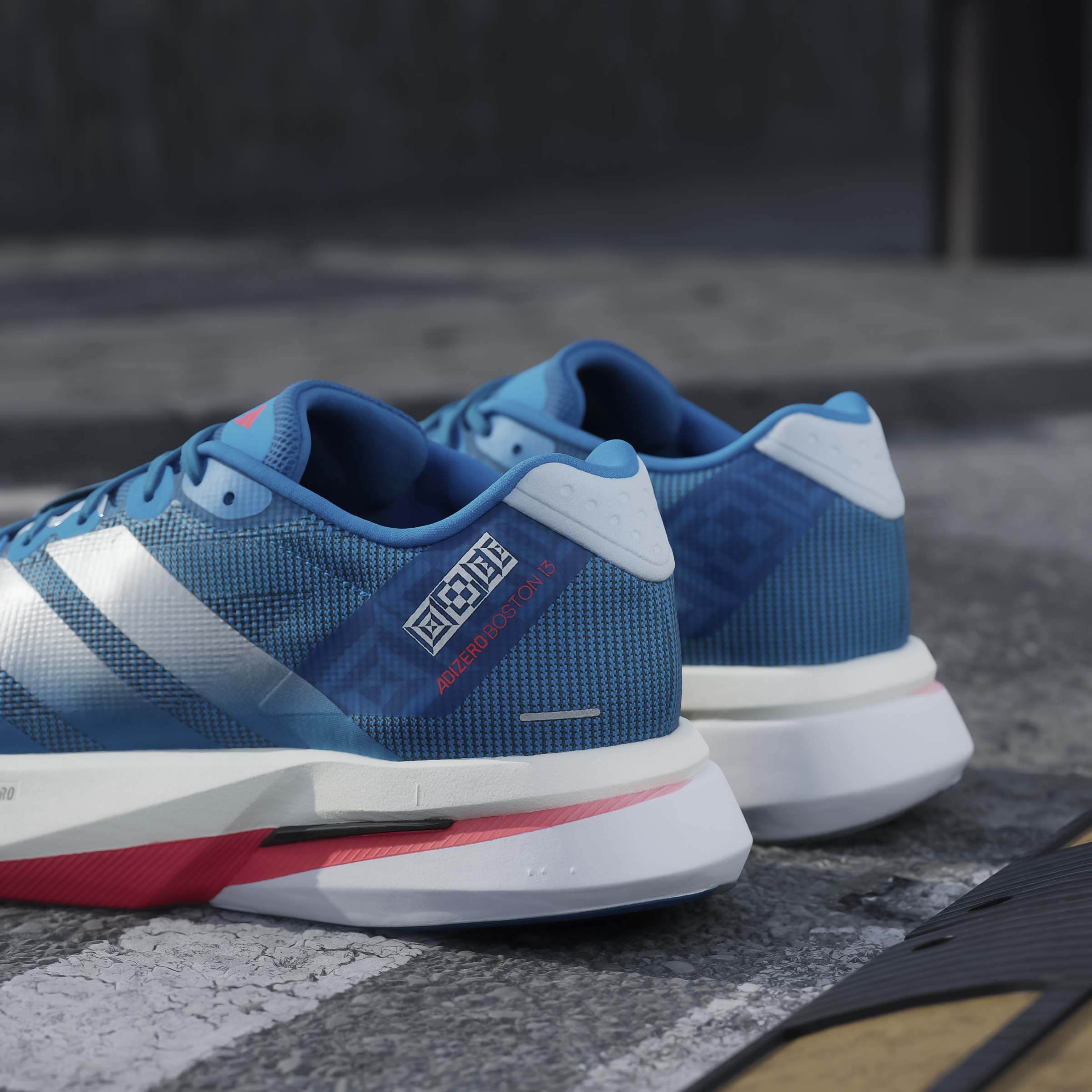 adidas Boston 13 | Solar Blue / Silver Metallic / Dark Solar Blue | Mens - Ekiden Sports