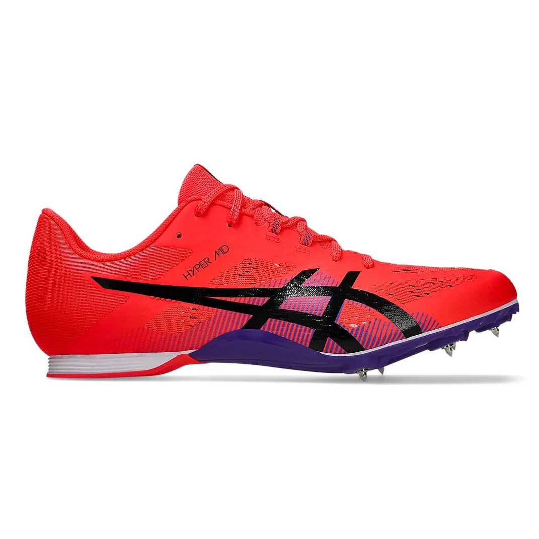 Asics Hyper MD 8 Spikes | Flash Red / Black | Unisex - Ekiden Sports