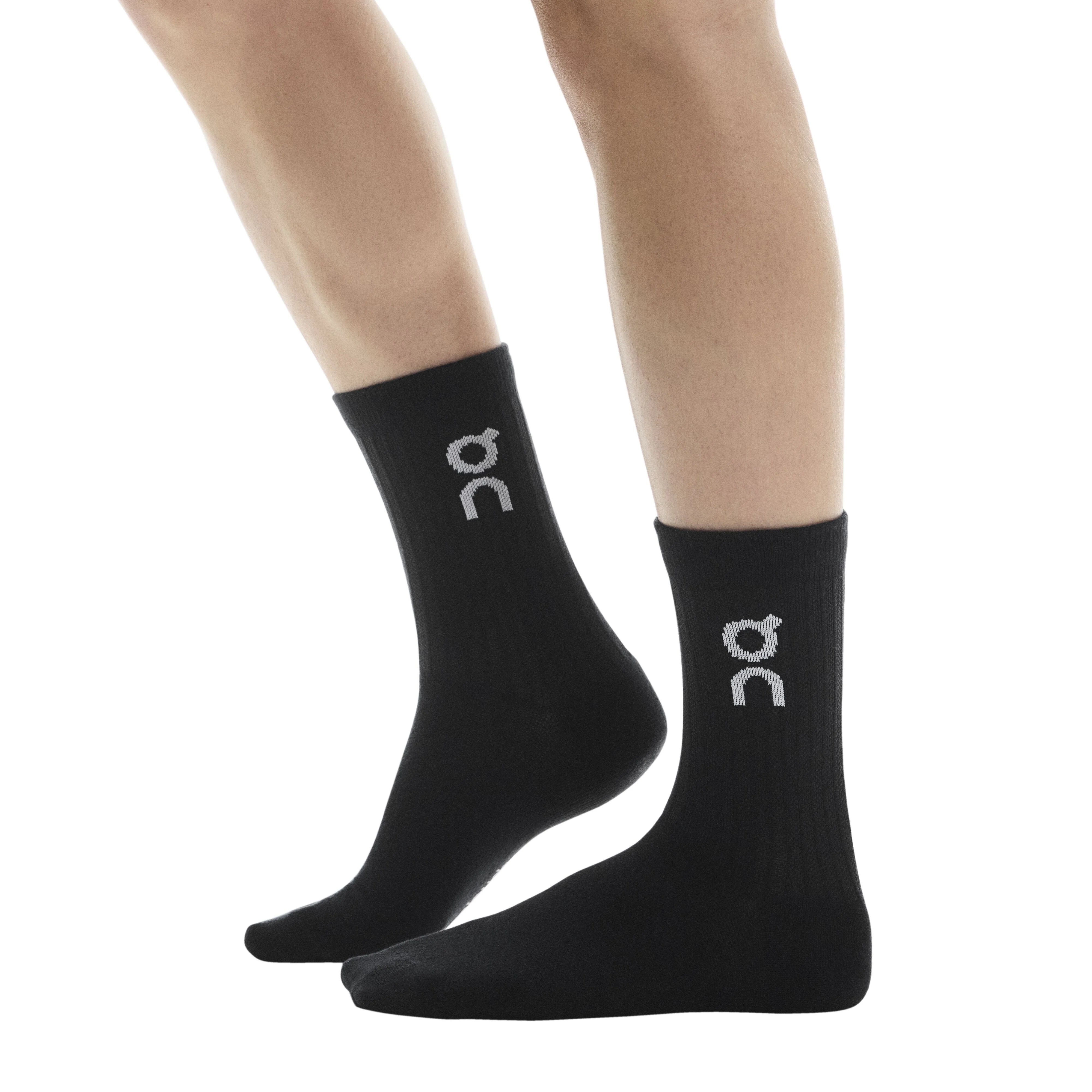 On Logo Sock High 3 Pack | Black - Ekiden Sports