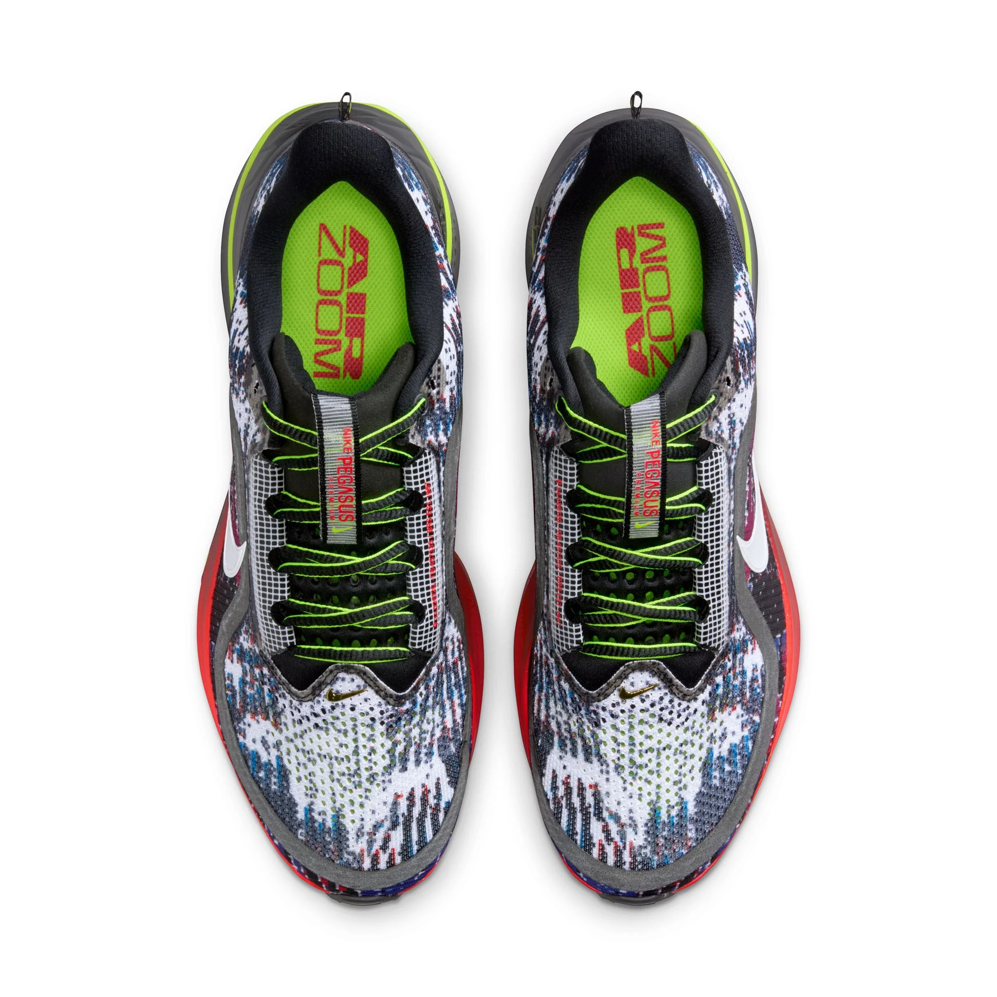 Nike Pegasus Premium | Multi-Colour / Volt / Metallic Gold / Metallic Silver | Mens - Ekiden Sports