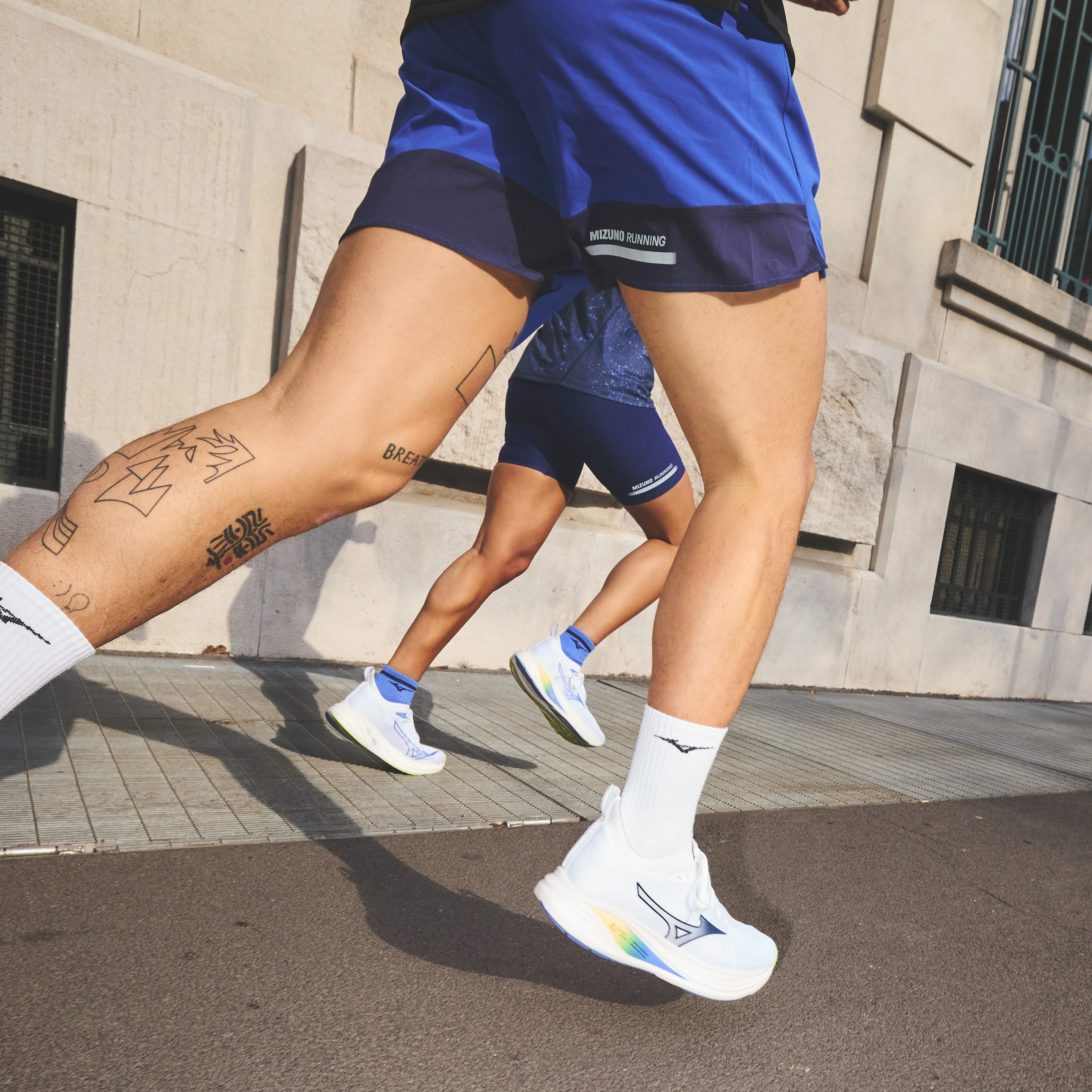Mizuno Neo Zen 2 | White / Estate Blue / Lightning Yellow | Mens - Ekiden Sports