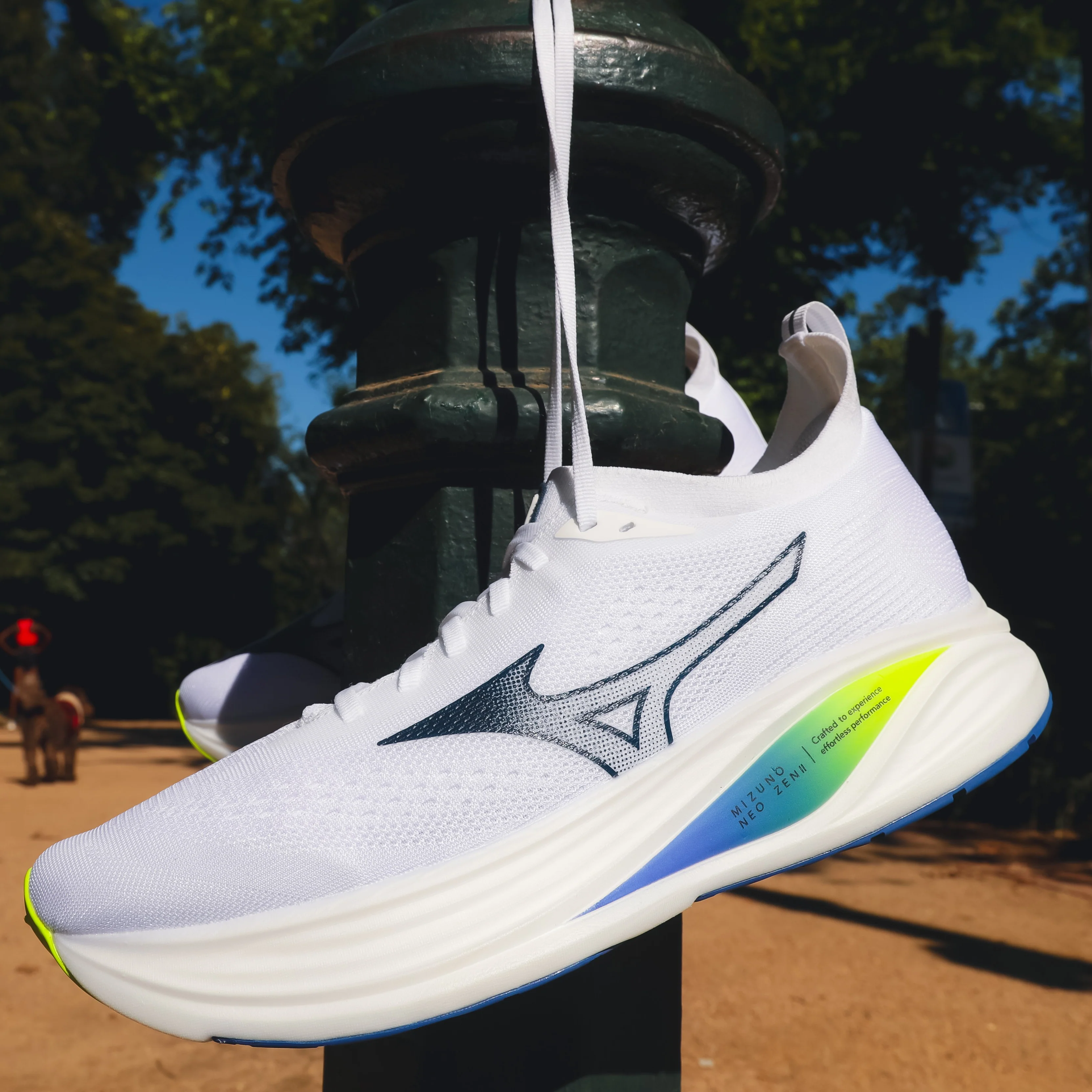 Mizuno Neo Zen 2 | White / Estate Blue / Lightning Yellow | Mens - Ekiden Sports