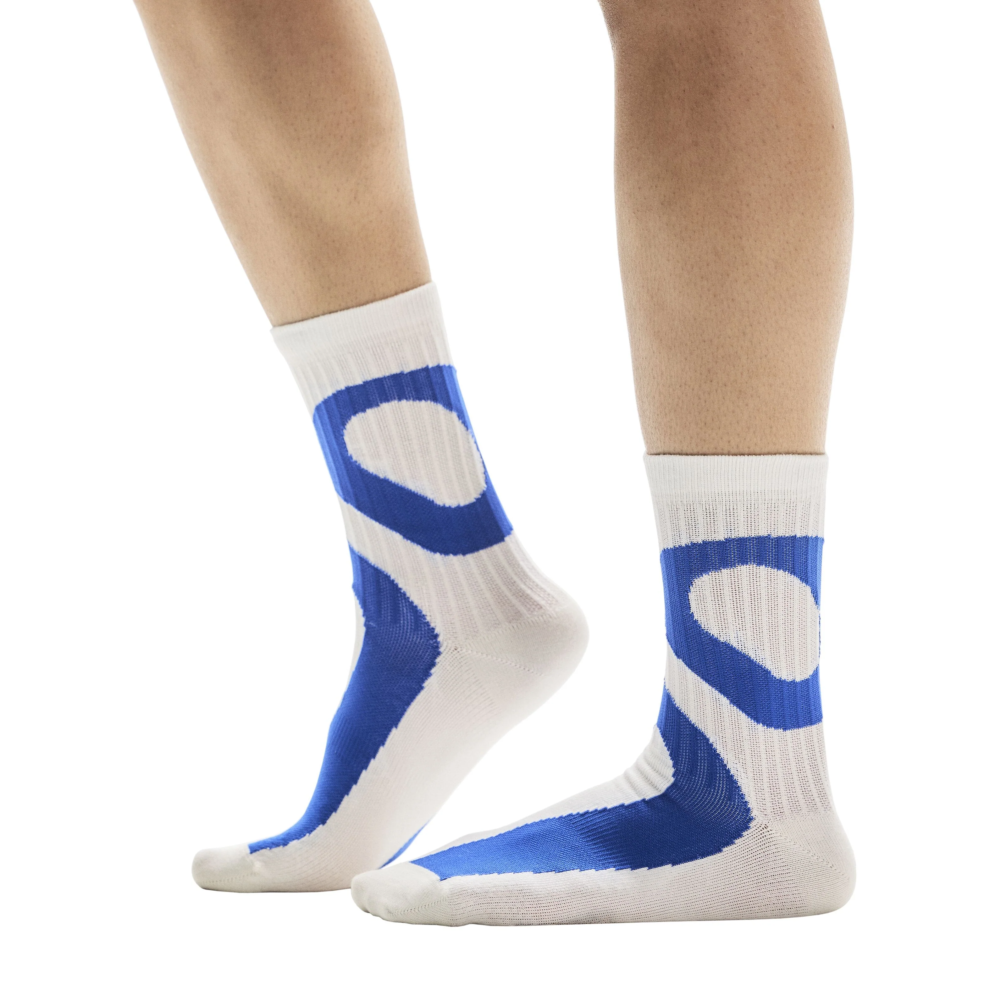 On Liquid Logo Sock High 2 pack | Ivory / Flame - Ekiden Sports