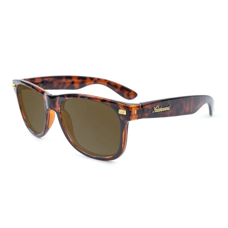 Knockaround Sunglasses | Fort Knocks | Glossy Tortoise Shell / Amber - Ekiden Sports
