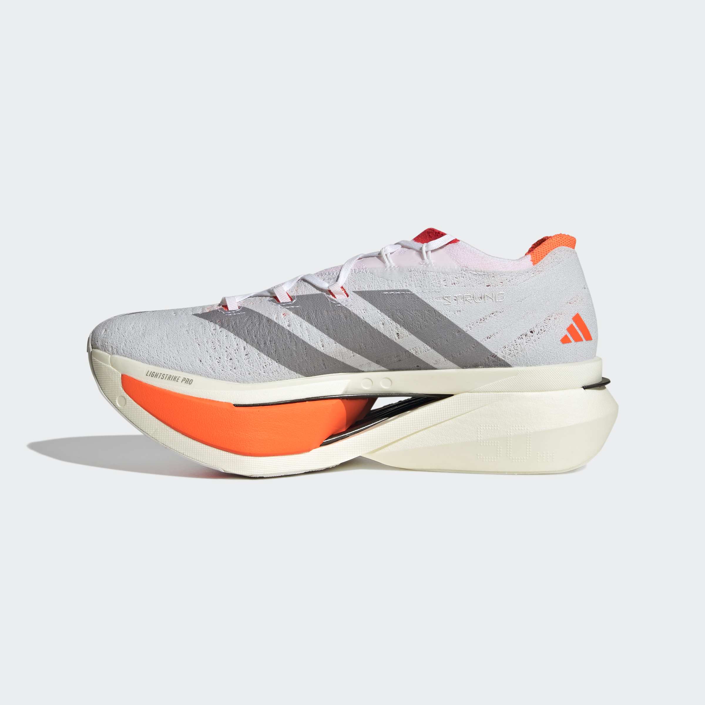 adidas Adizero Prime X3 Strung | Cloud White / Cloud White / Lucid Red | Unisex - Ekiden Sports