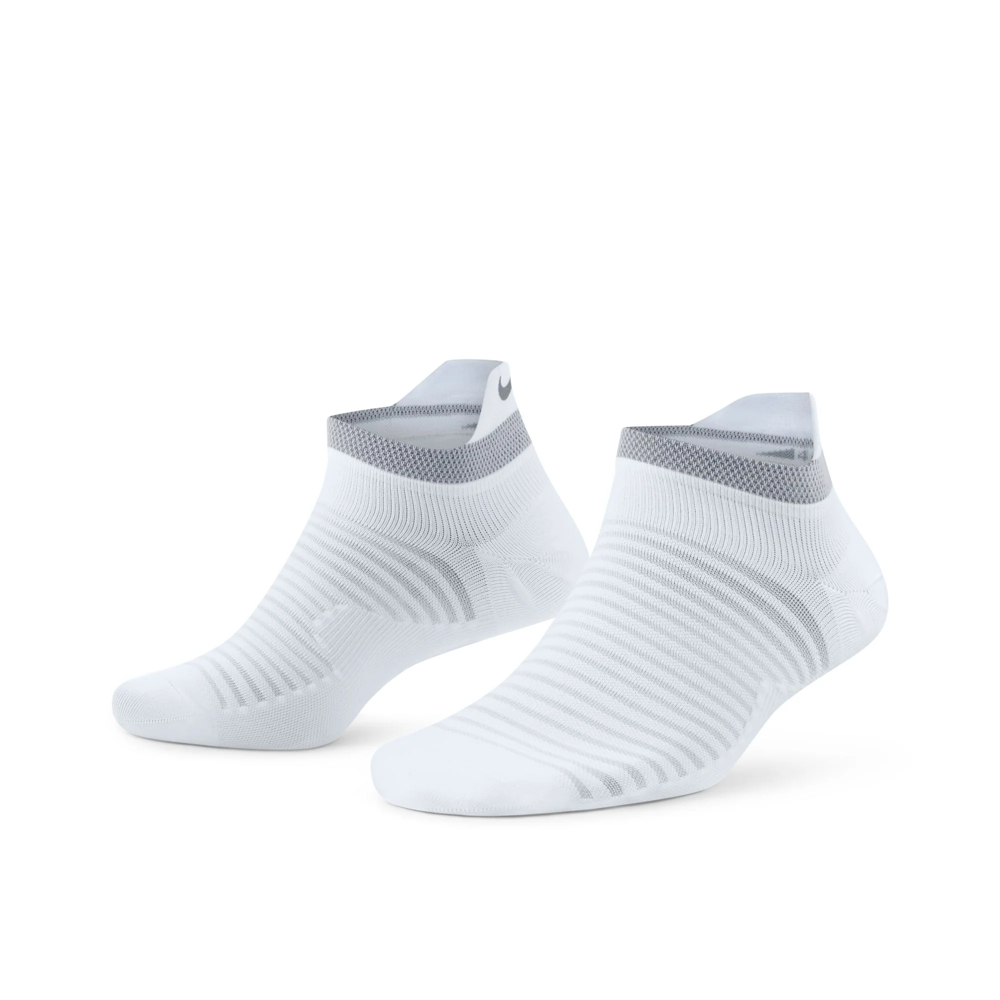 Nike Spark Lightweight Sock | No Show | White / Reflective Silver - Ekiden Sports