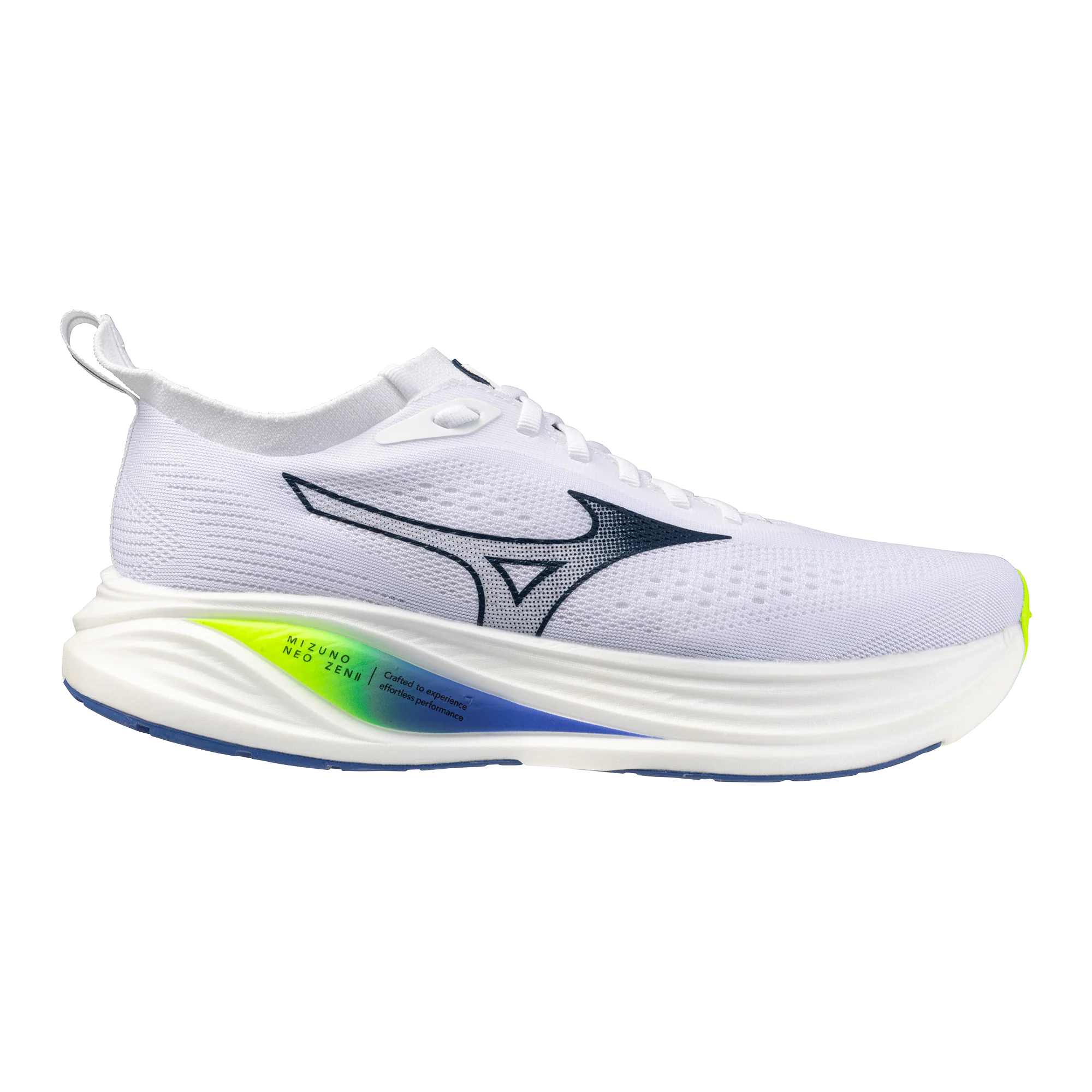 Mizuno Neo Zen 2 | White / Estate Blue / Lightning Yellow | Mens - Ekiden Sports