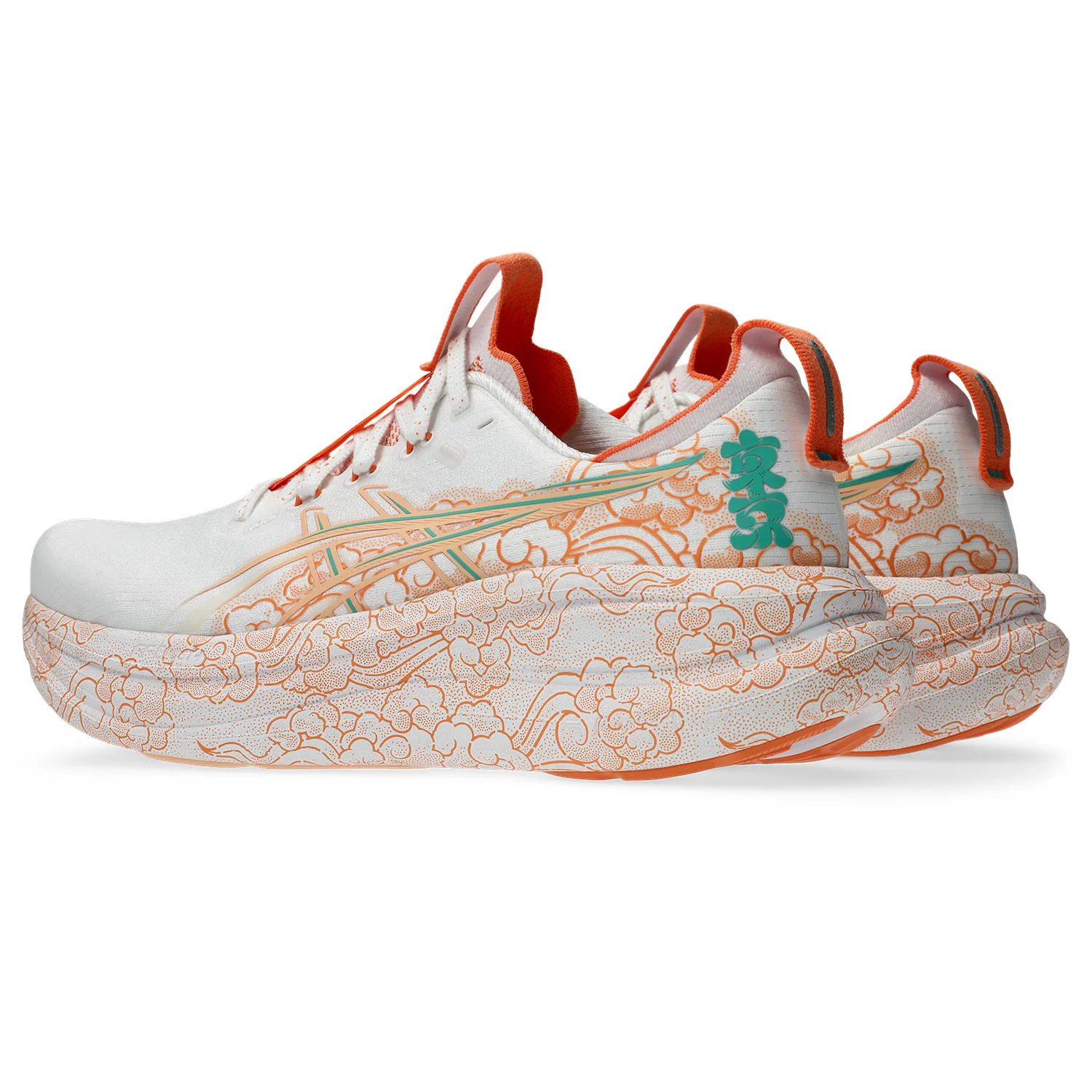Asics Gel-Nimbus 28 Tokyo | White / Apricot Crush | Unisex - Ekiden Sports