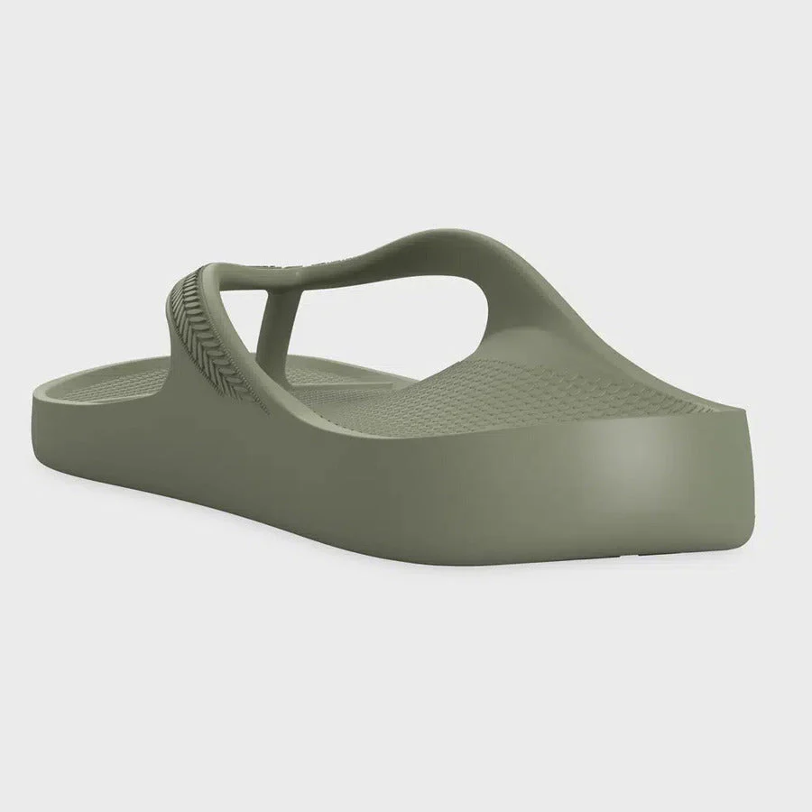 Lightfeet ReVIVE Arch Support Thongs | Khaki - Ekiden Sports
