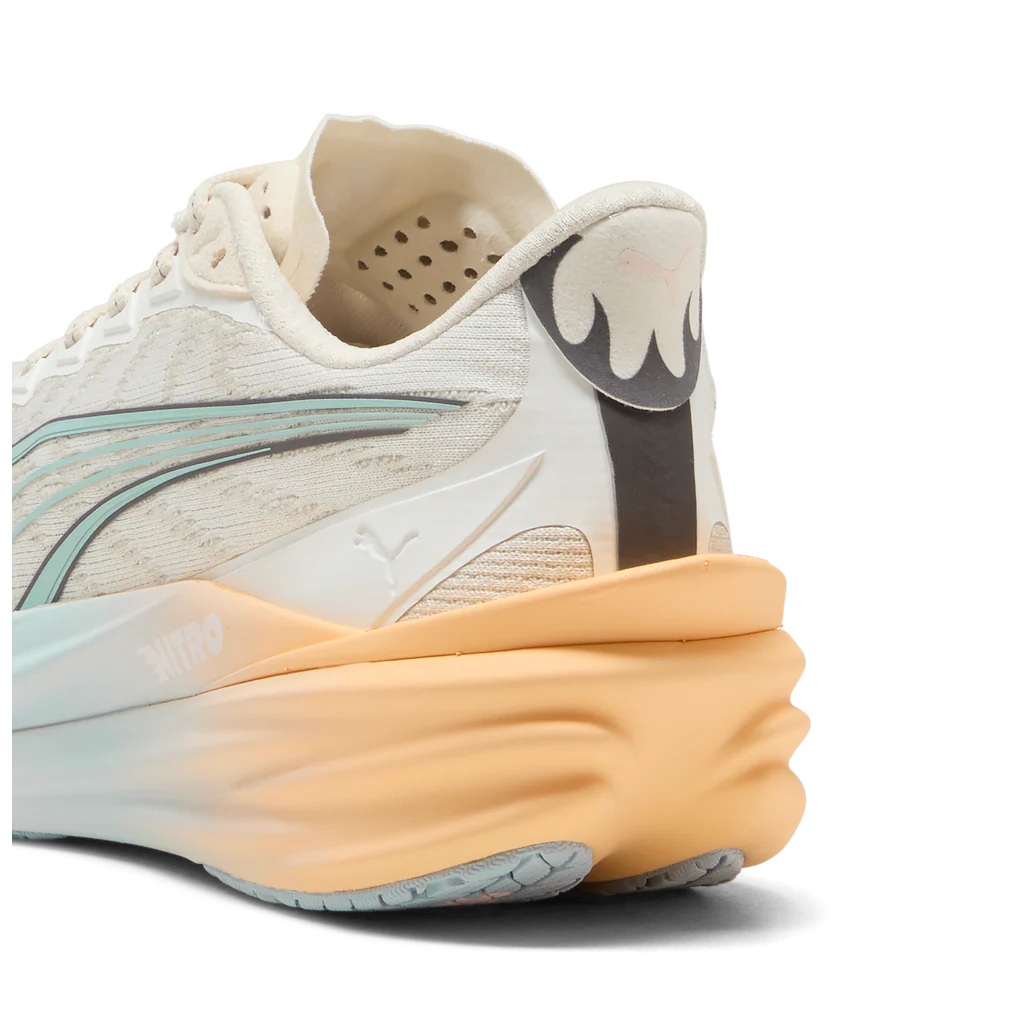 Puma Deviate NITRO 4 RC | Warm White / Lucite / Vapor Gray | Womens - Ekiden Sports