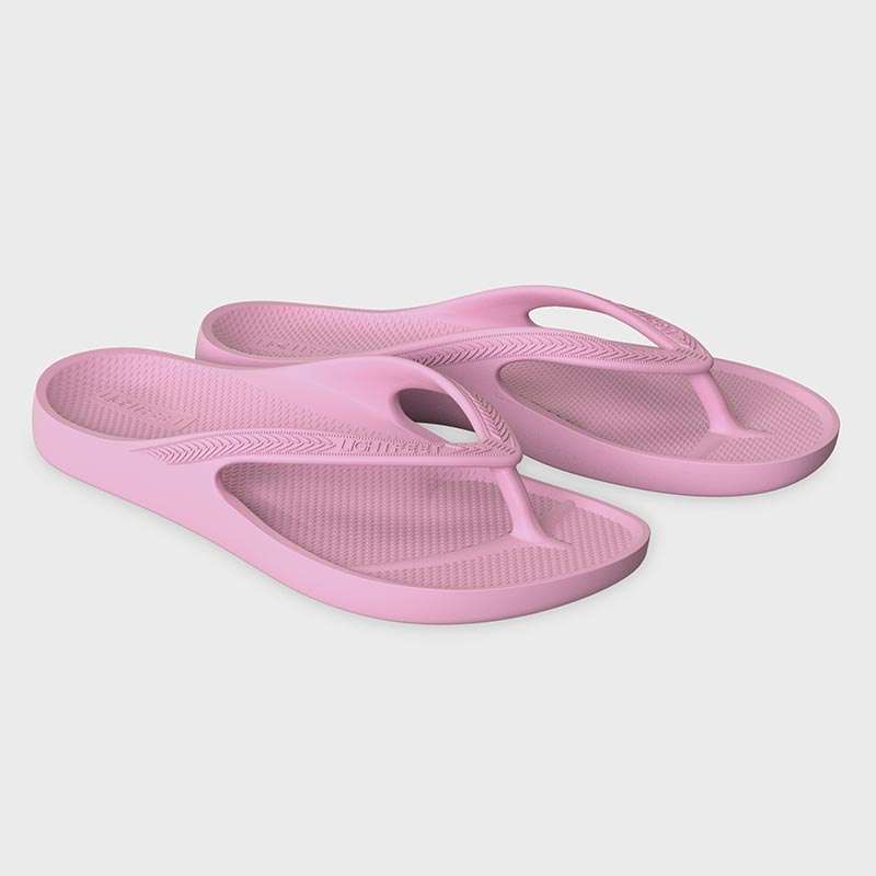 Lightfeet ReVIVE Arch Support Thongs | Soft Pink - Ekiden Sports