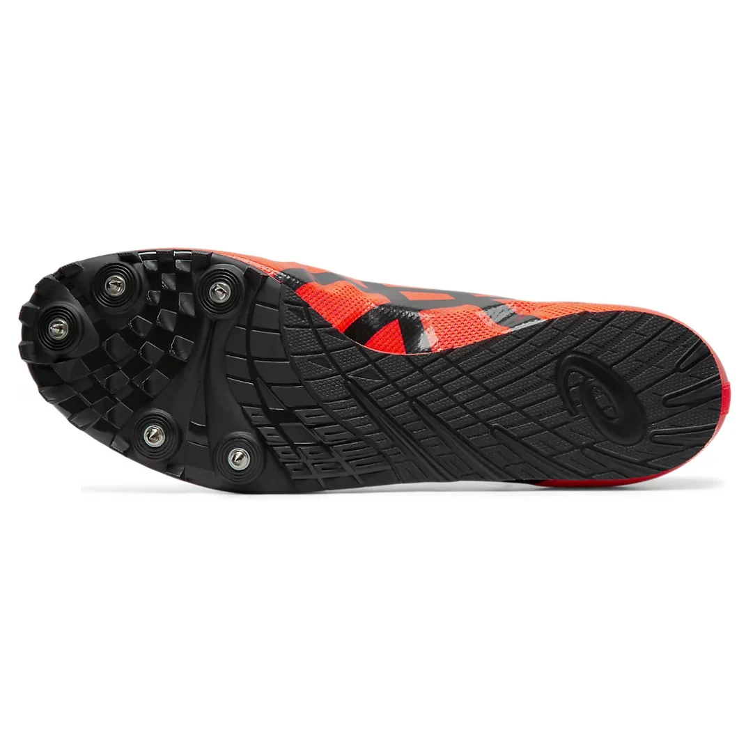 Asics Hyper LD 6 Spikes | Sunrise Red / Black | Unisex - Ekiden Sports