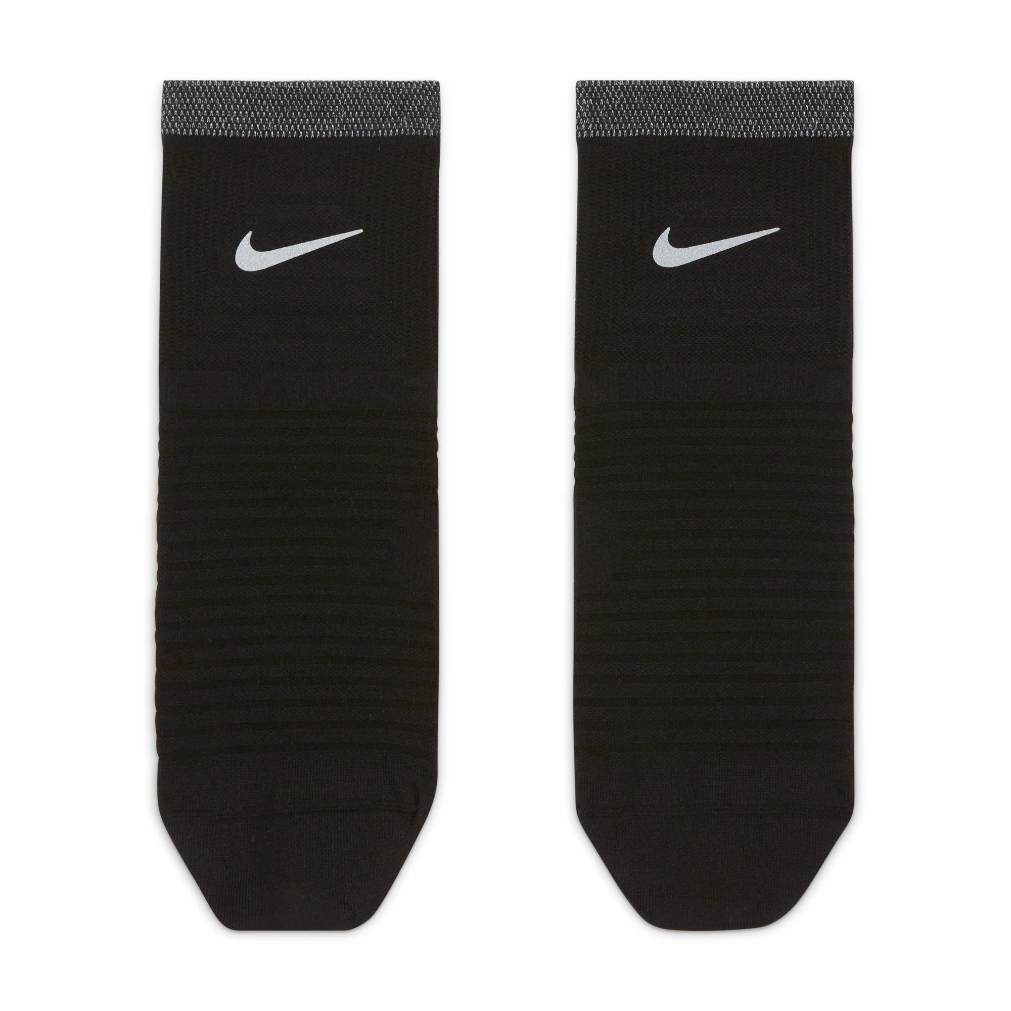 Nike Spark Lightweight Sock | Ankle Length | Black / Reflective Silver - Ekiden Sports