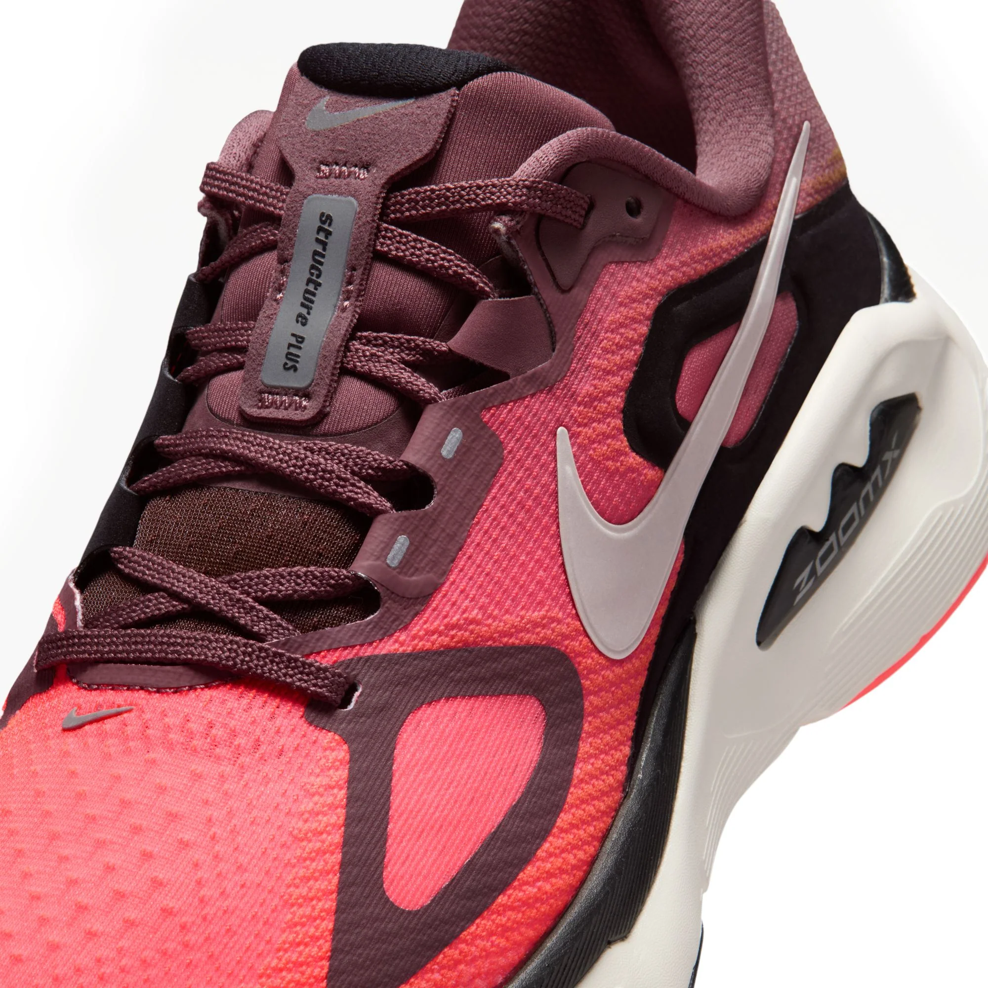 Nike Structure Plus | Tattoo / Silver / Hot Lava / Black | Womens - Ekiden Sports