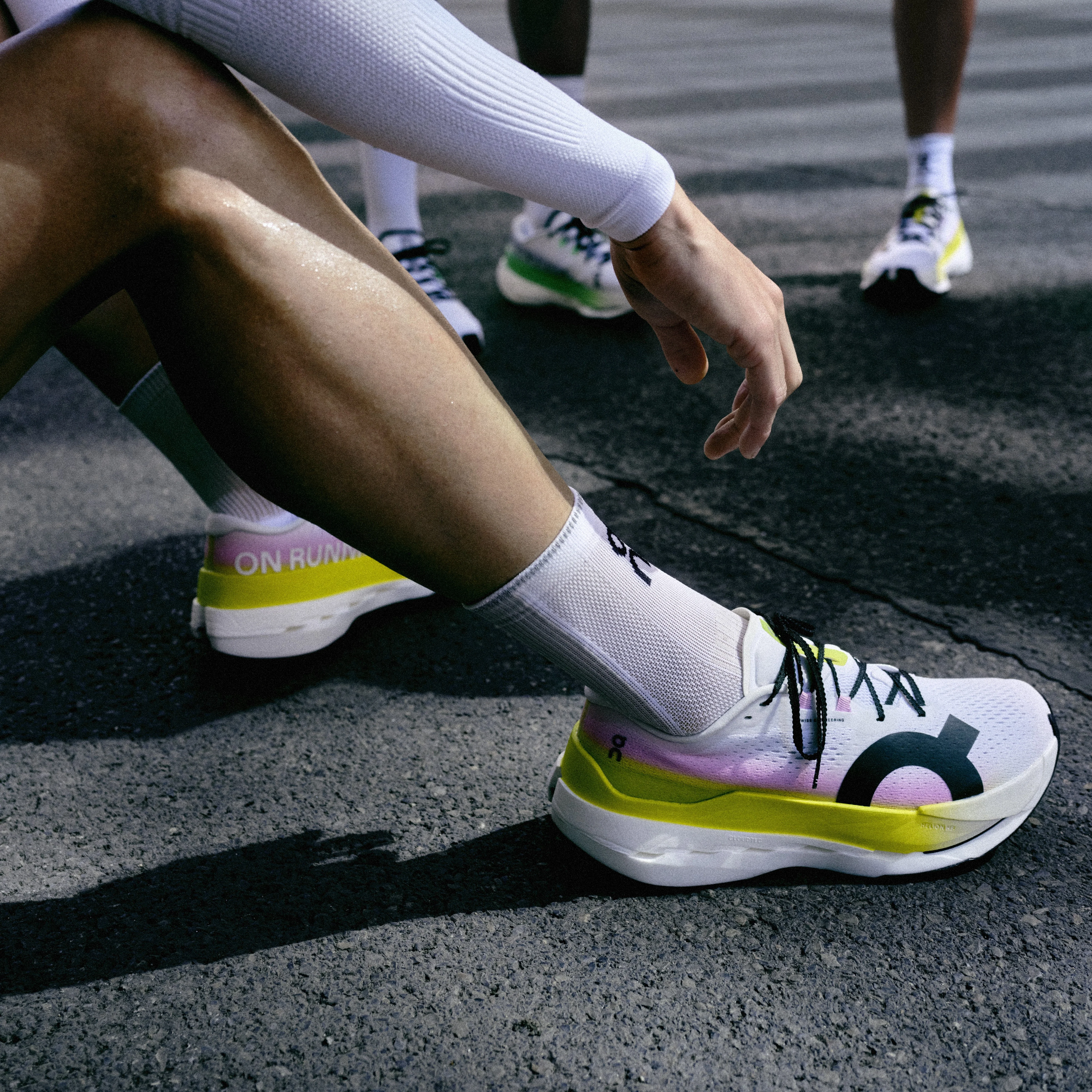 On Cloudboom Max | Lime / Raspberry | Womens - Ekiden Sports