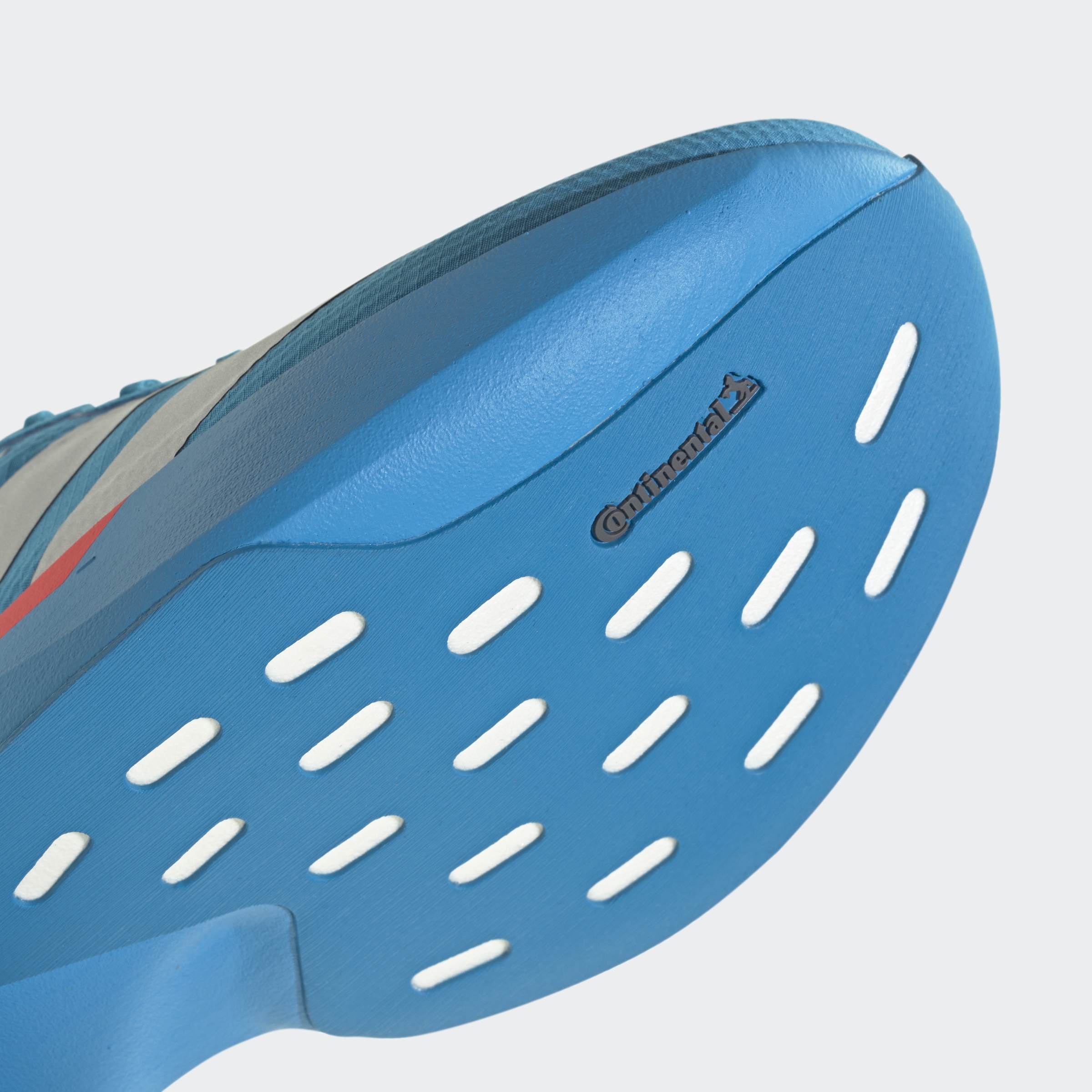 adidas Adizero Evo SL Woven | Solar Blue / Silver Metallic / Lucid Red | Mens - Ekiden Sports