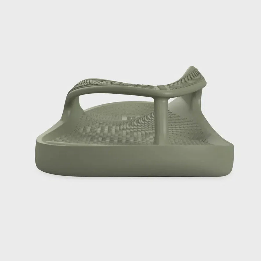 Lightfeet ReVIVE Arch Support Thongs | Khaki - Ekiden Sports