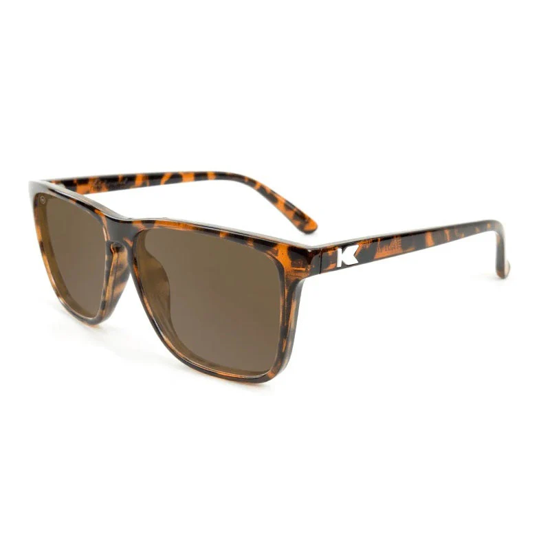Knockaround Sunglasses | Fast Lanes | Glossy Tortoise Shell / Amber - Ekiden Sports