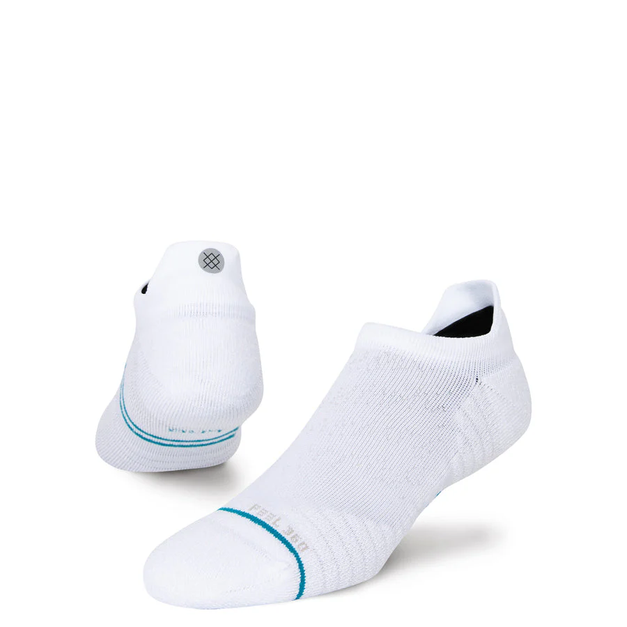 Stance Socks | Mid Cushion | Tab Length | Athletic White - Ekiden Sports