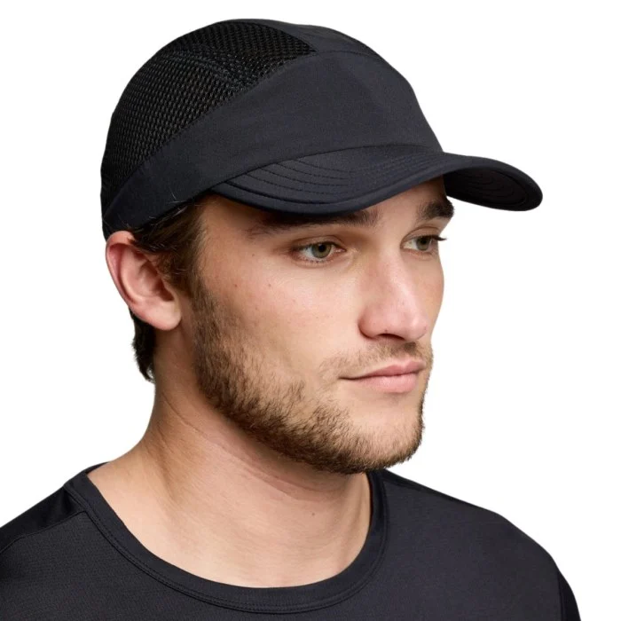 Saucony Outpace Foamie Hat | Black Graphic - Ekiden Sports