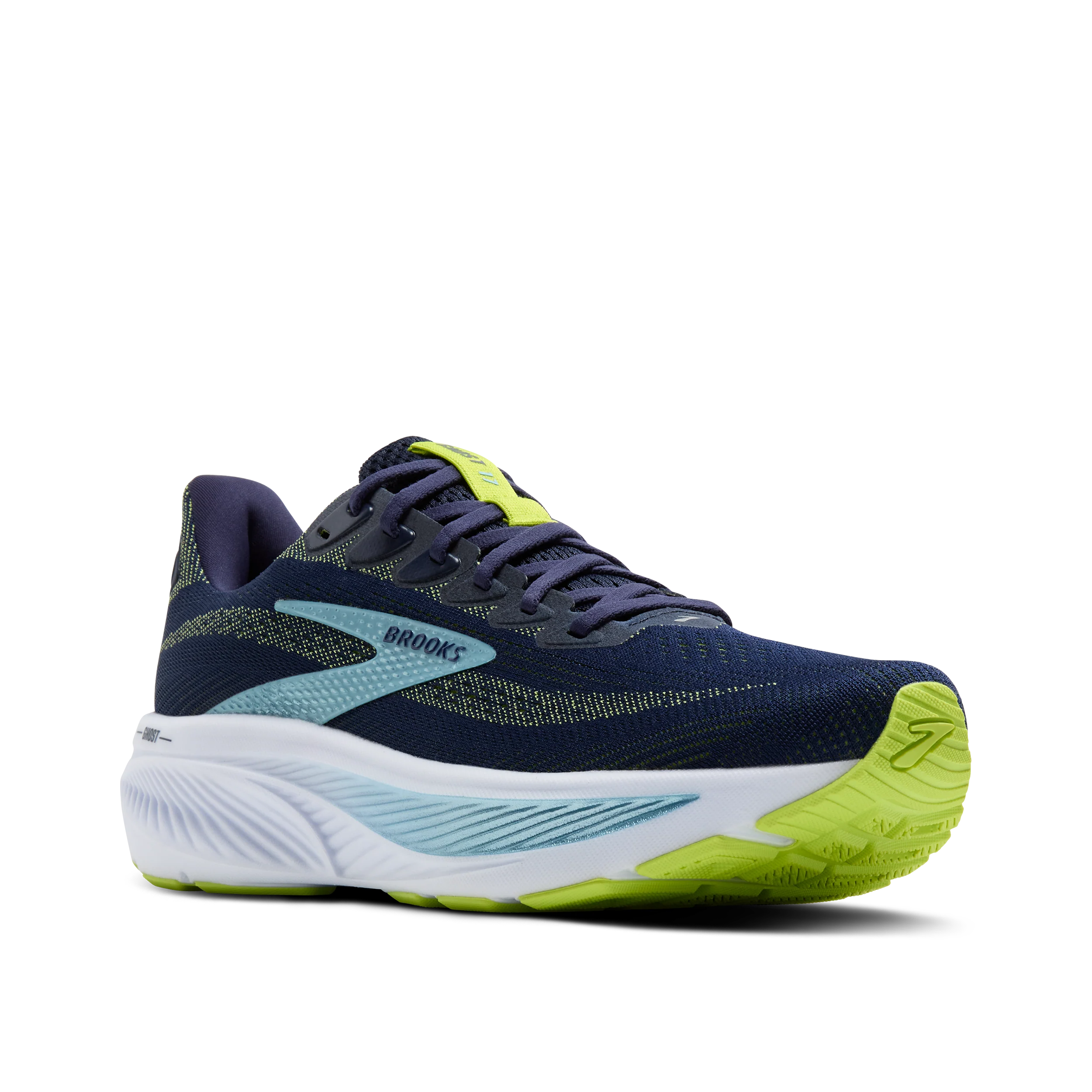 Brooks Ghost 17 | Peacoat / Lime / Blue | Mens - Ekiden Sports