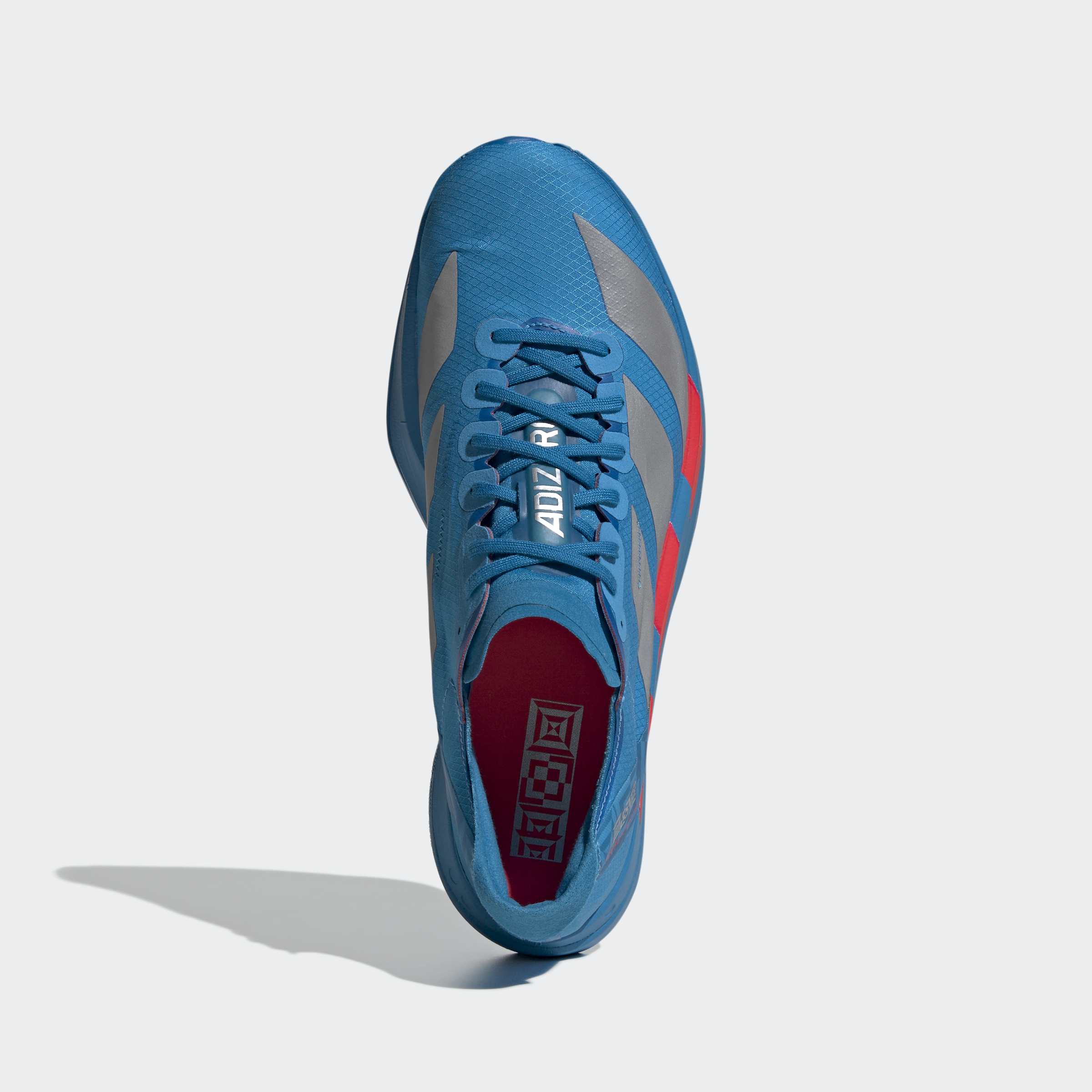 adidas Adizero Adios Pro 4 | Solar Blue / Silver Metallic / Lucid Red | Mens - Ekiden Sports