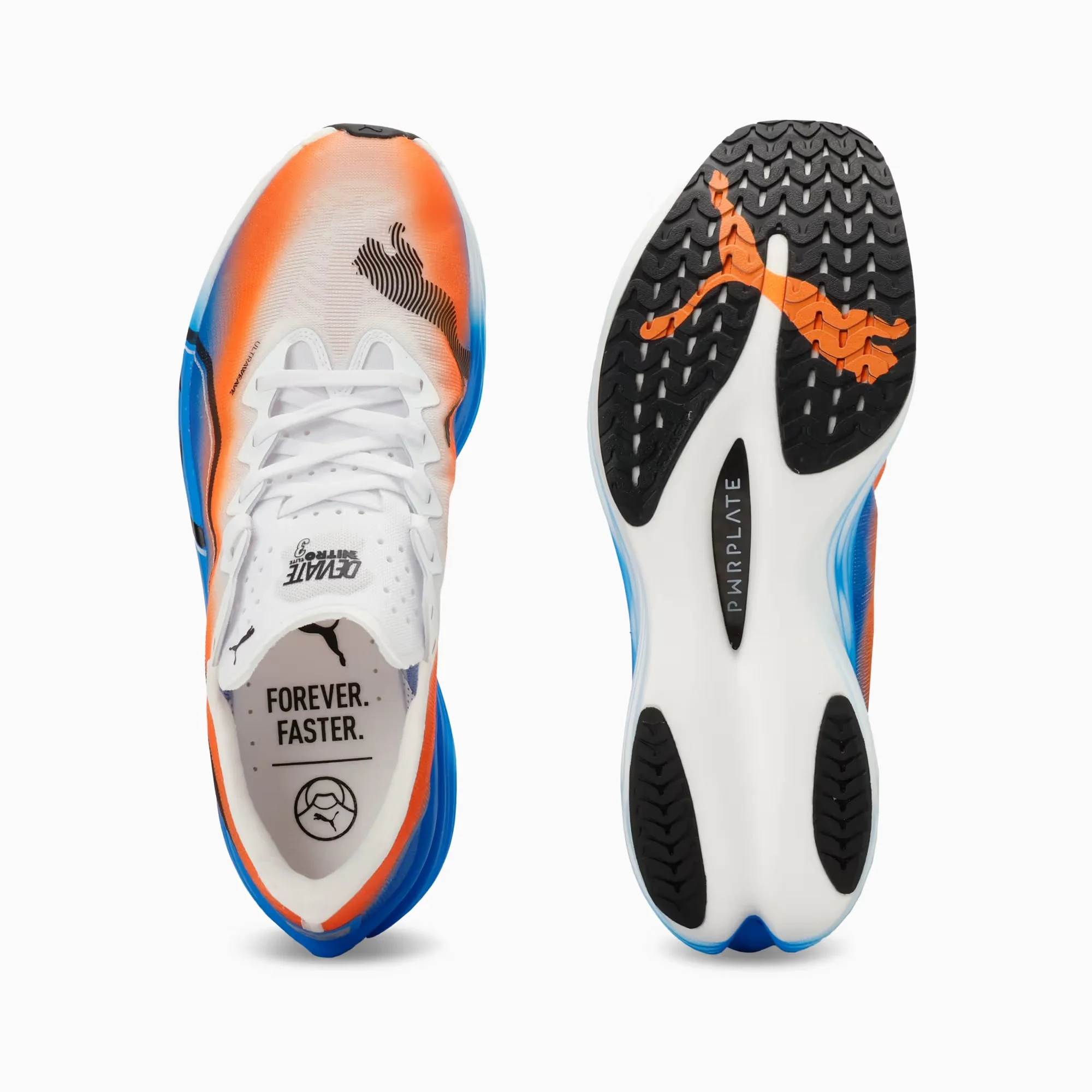 Puma Deviate NITRO Elite 3 Ekiden | White / Heat Fire / Black | Womens - Ekiden Sports