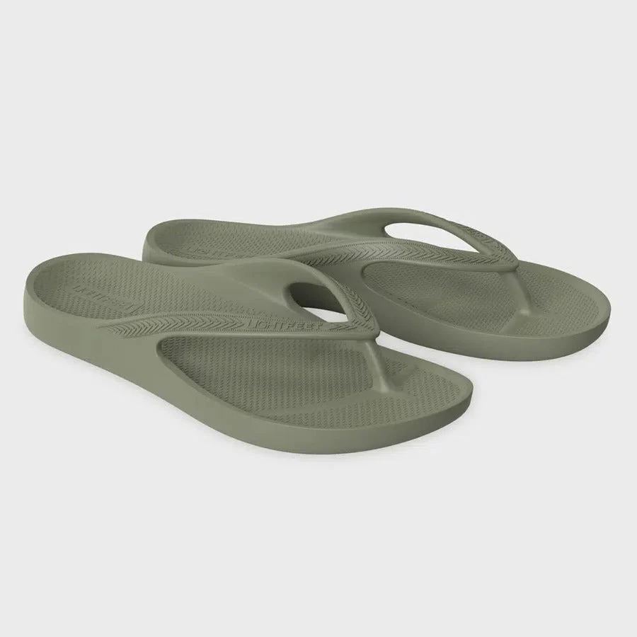 Lightfeet ReVIVE Arch Support Thongs | Khaki - Ekiden Sports