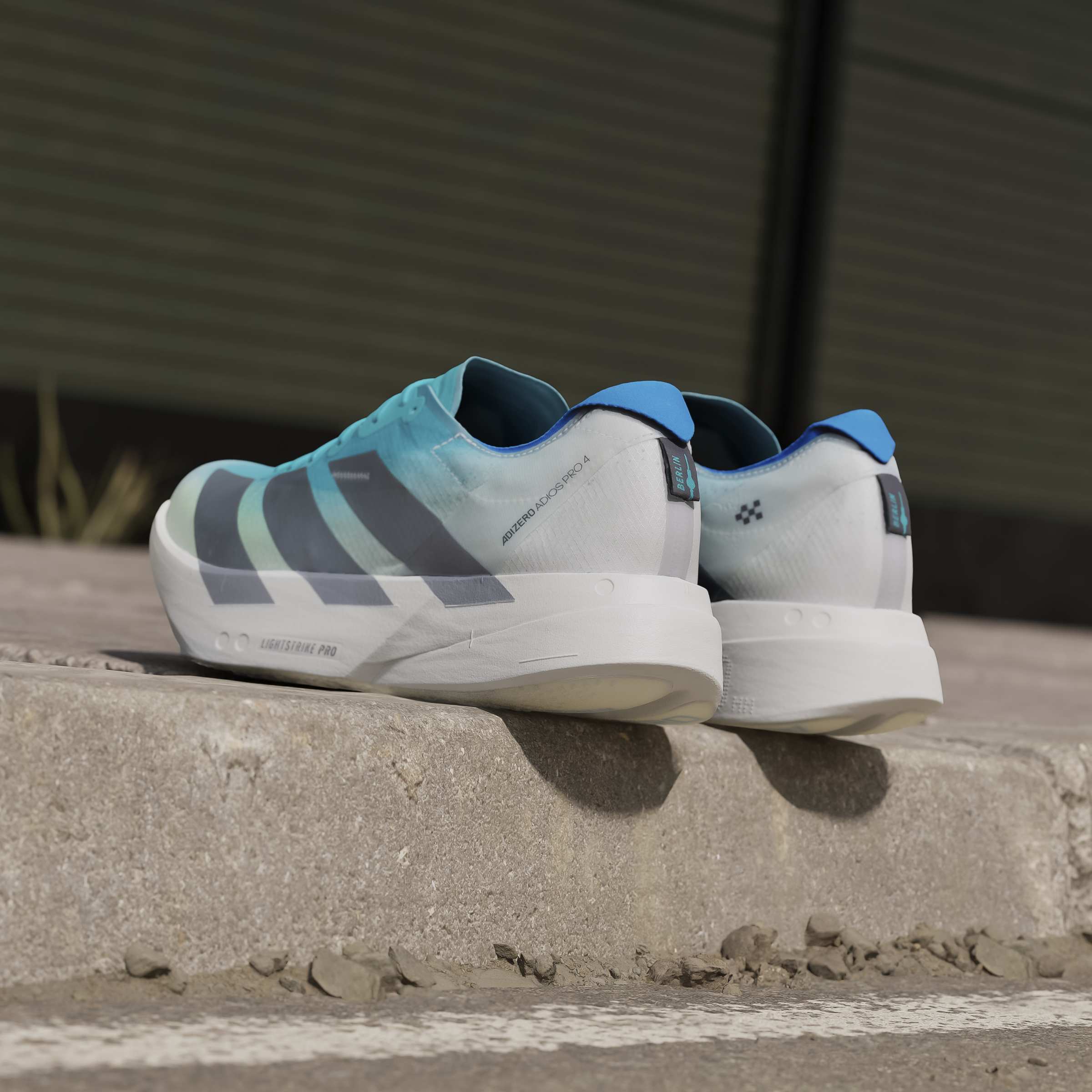 adidas Adizero Adios Pro 4 | Hi-Res Aqua / Iron Metallic / Grey One | Mens - Ekiden Sports