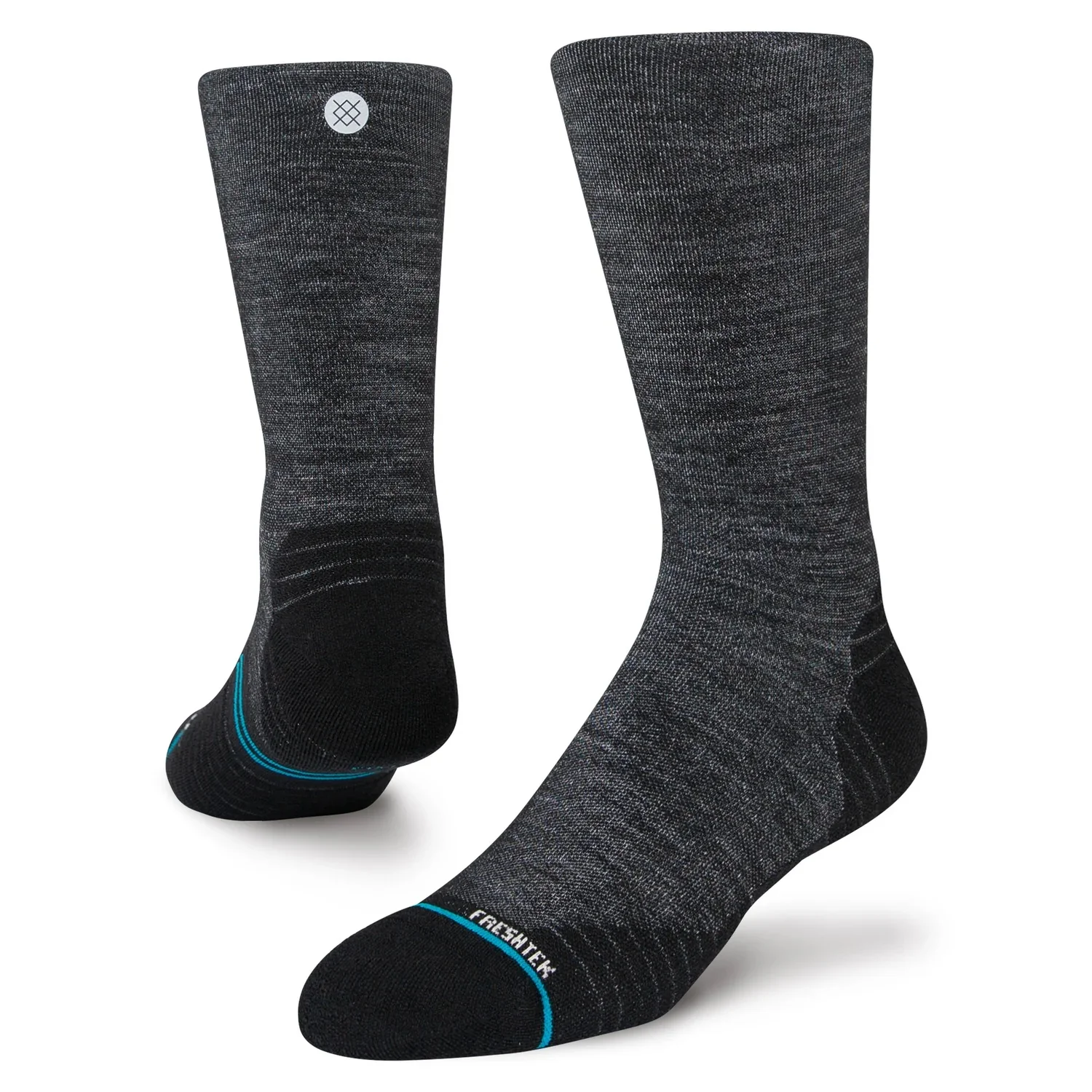 Stance Socks | Light Cushion | Crew Length | Run Light Black - Ekiden Sports
