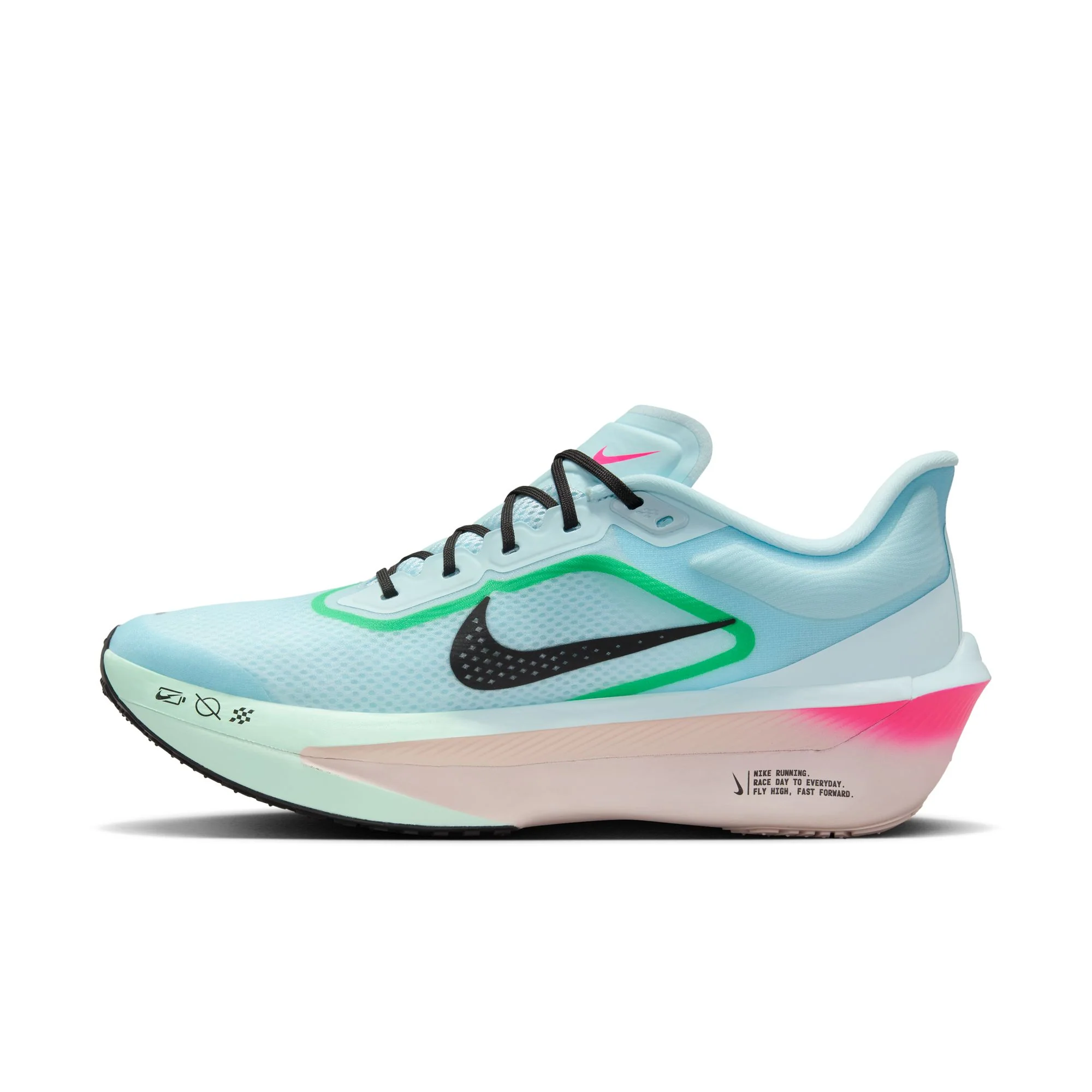 Nike Zoom Fly 6 | Glacier Ice / Hyper Pink / Green Shock / Black | Mens - Ekiden Sports