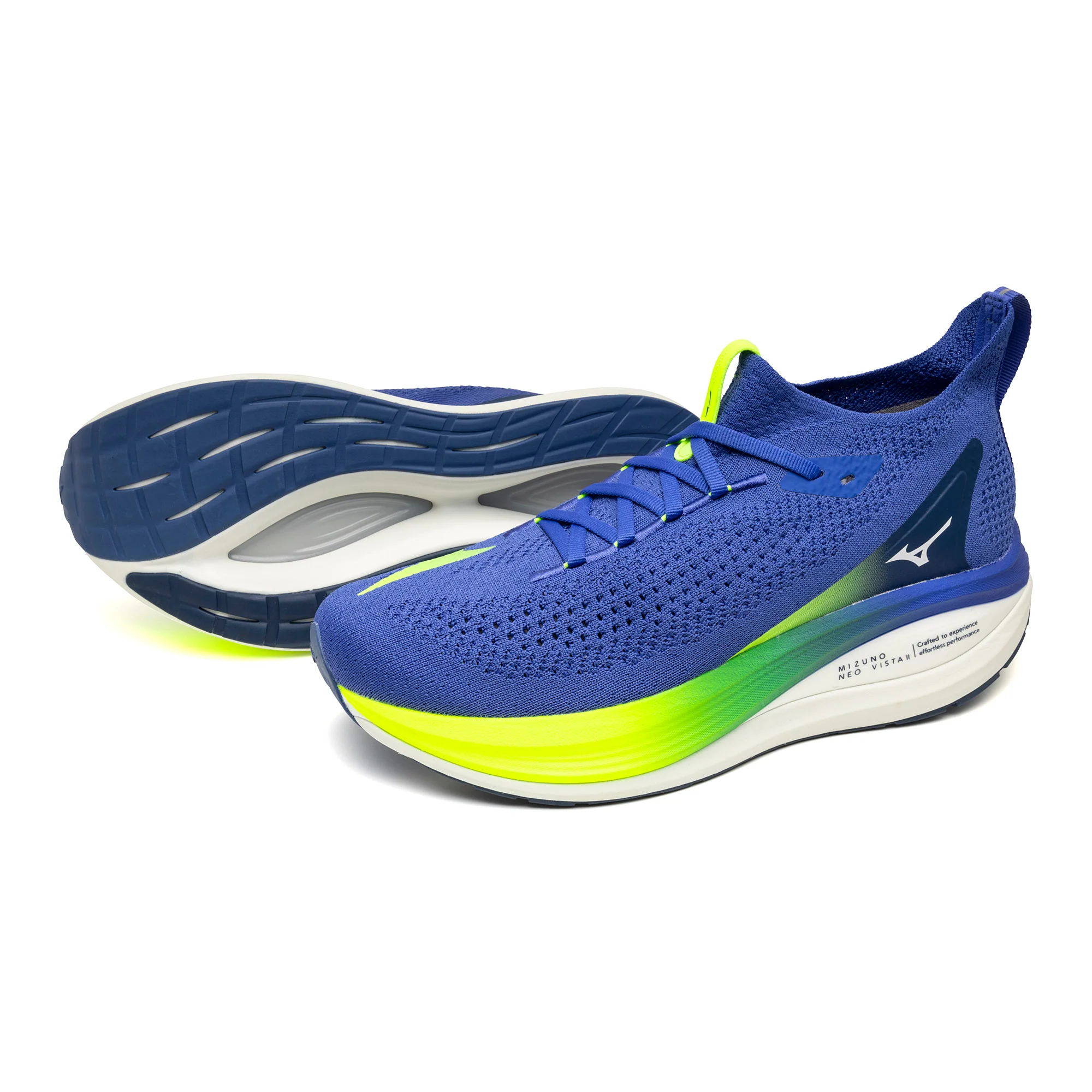 Mizuno Neo Vista 2 | Dazzling Blue / White / Lightning Yellow | Mens - Ekiden Sports