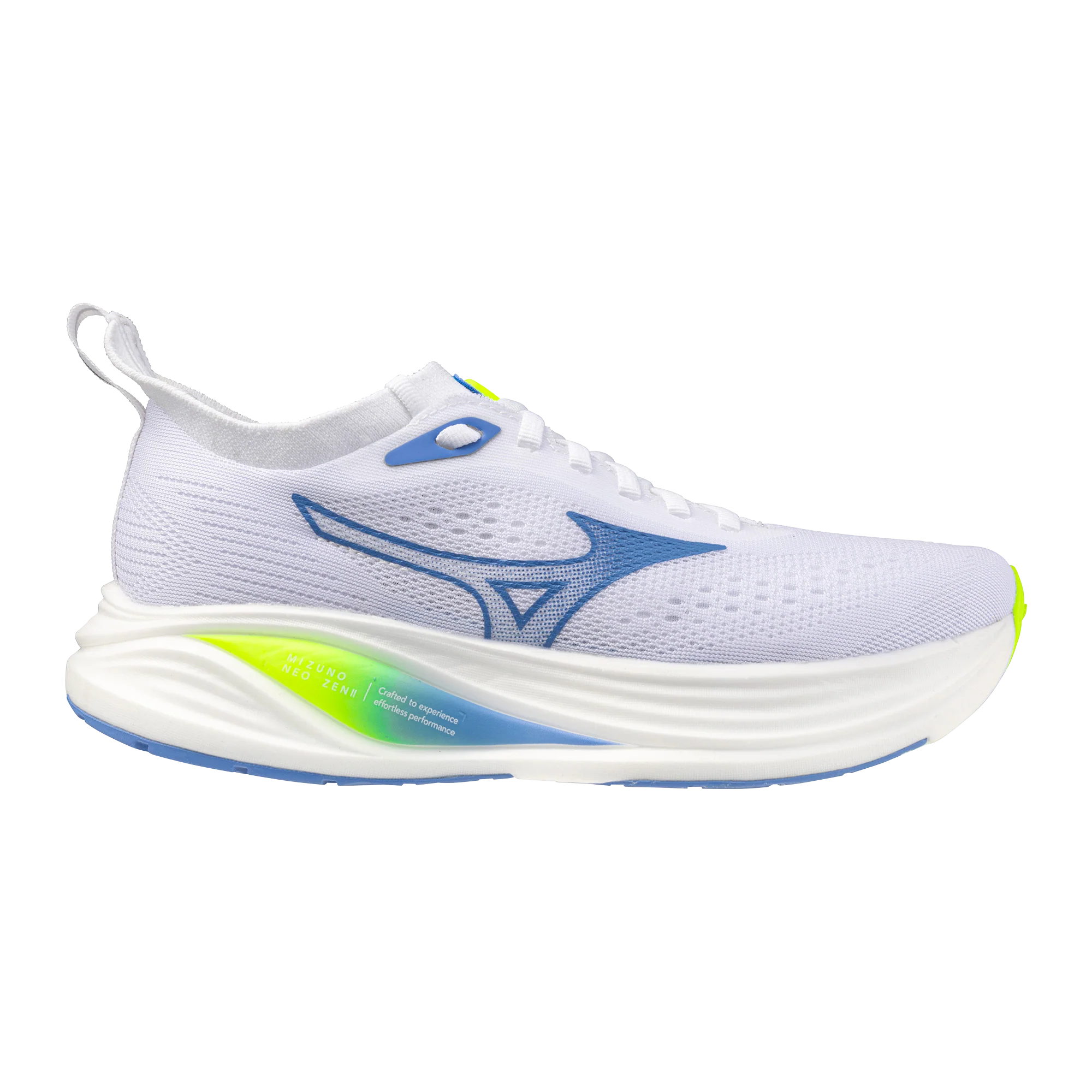 Mizuno Neo Zen 2 | White / Ultramarine / Lightning Yellow | Womens - Ekiden Sports