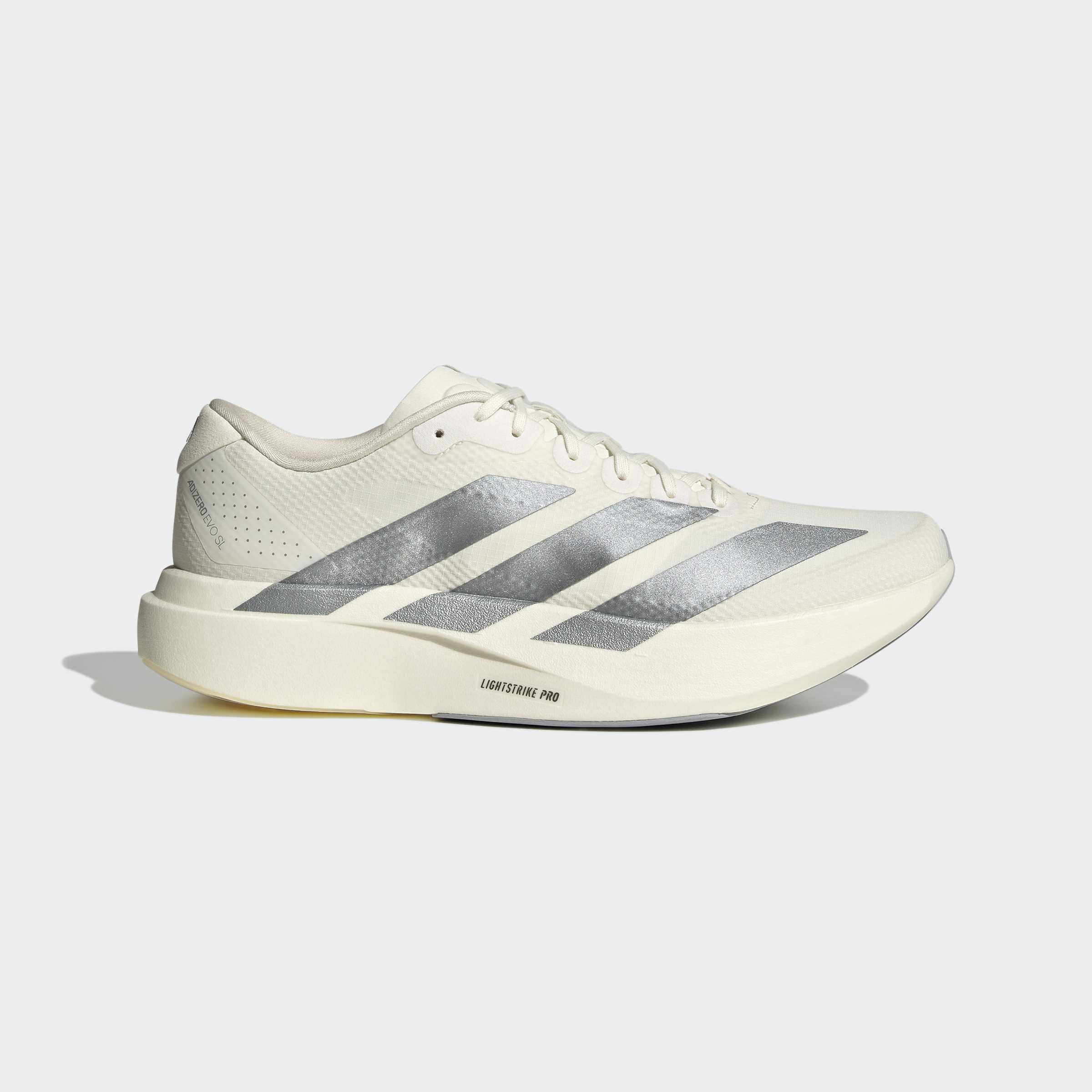 adidas Adizero Evo SL Woven | Core White / Halo Silver | Womens - Ekiden Sports